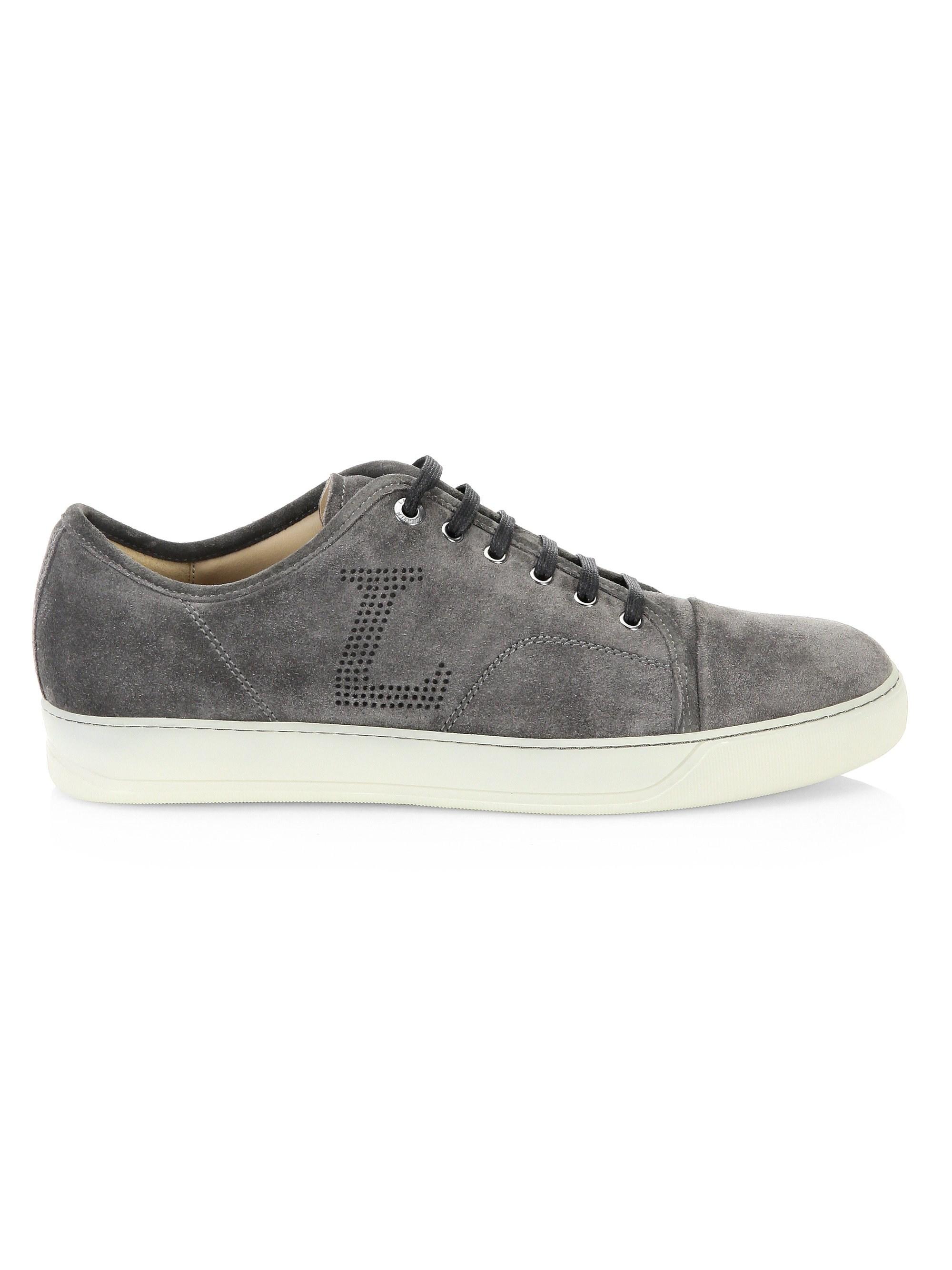 lanvin velvet sneakers