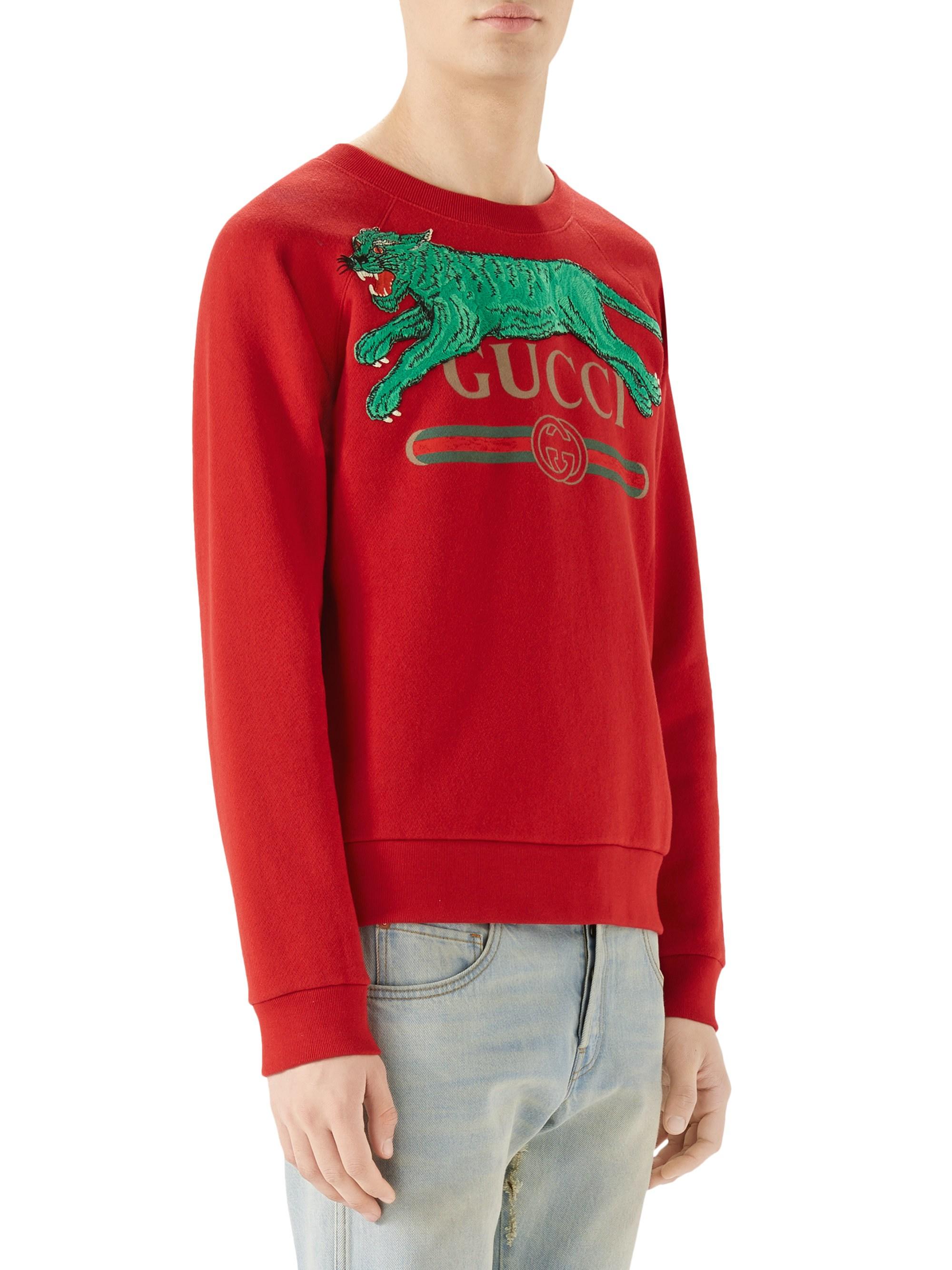 gucci sweatshirt red