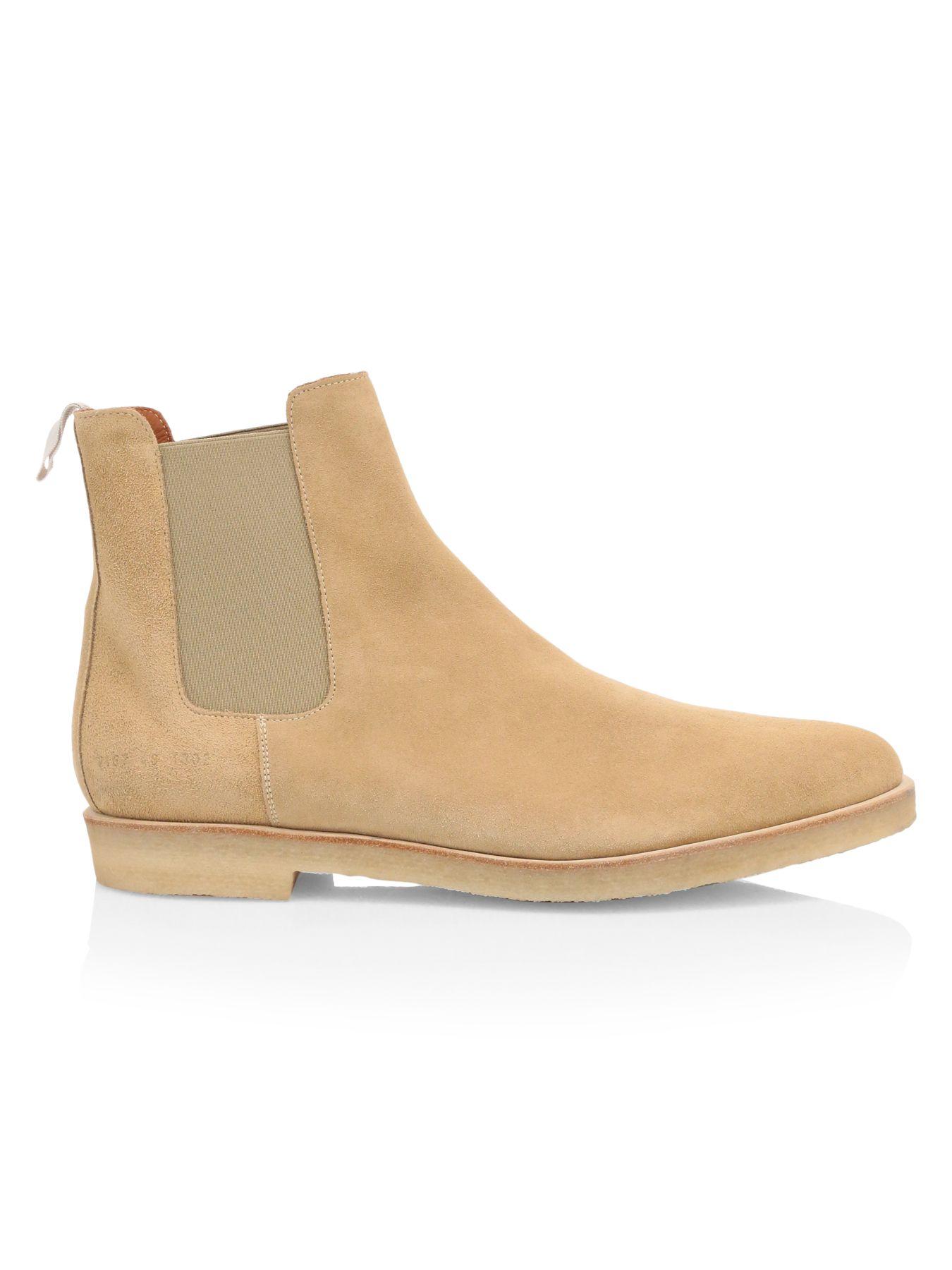 suede chelsea boots tan