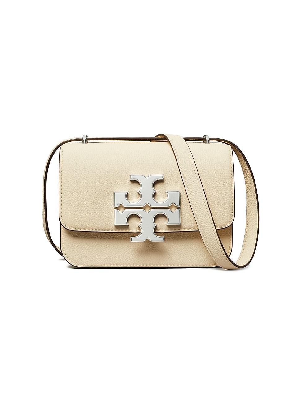 Tory Burch Small Eleanor Pebbled Leather Convertible Shoulder Bag in