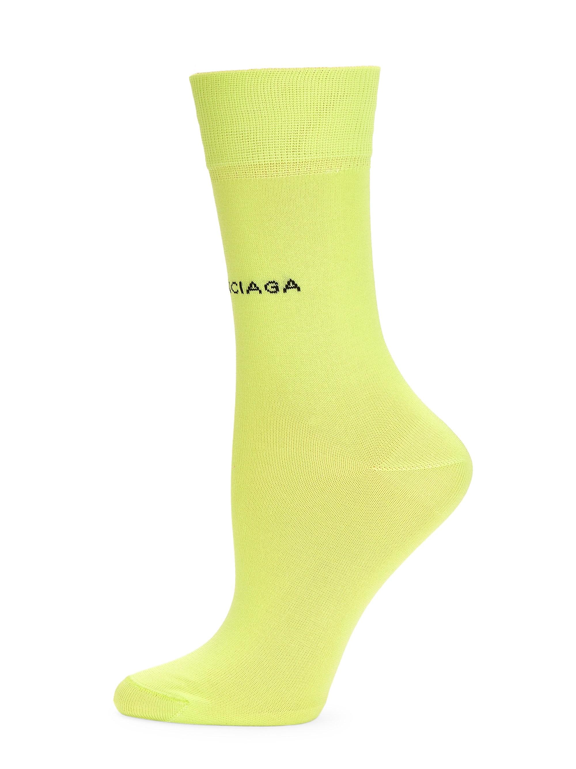 balenciaga sock yellow