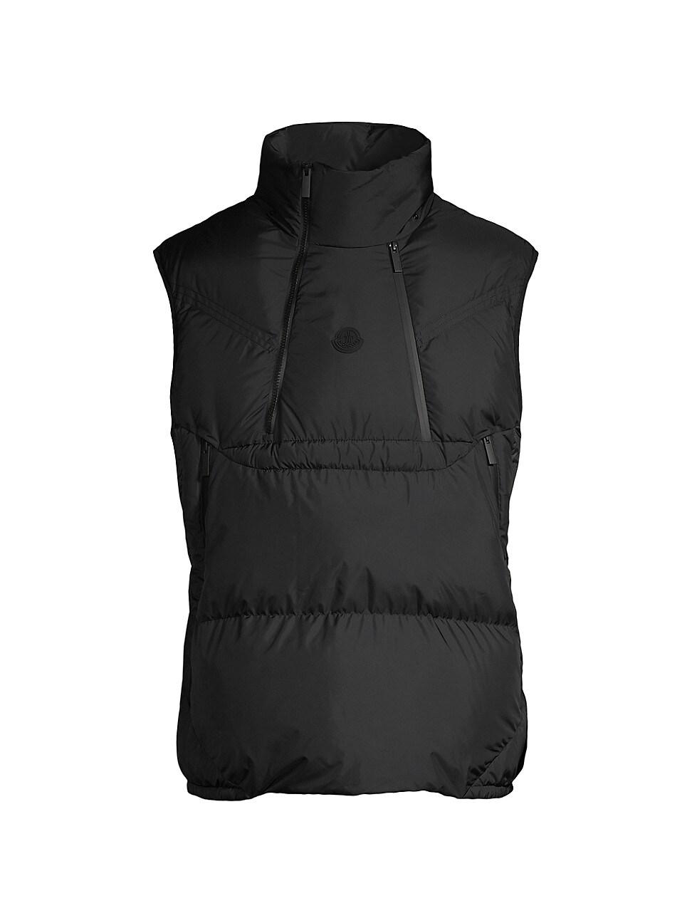 Moncler Aire Hooded Down Puffer Vest in Black for Men | Lyst