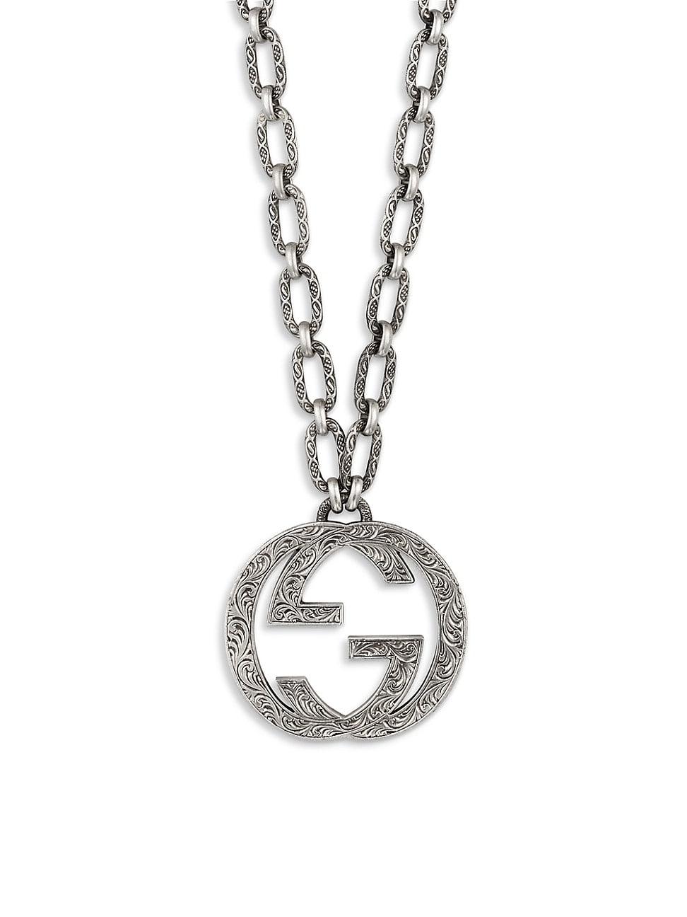 Snavs klodset Repræsentere Gucci Interlocking G Pendant Necklace in Silver (Metallic) for Men - Lyst