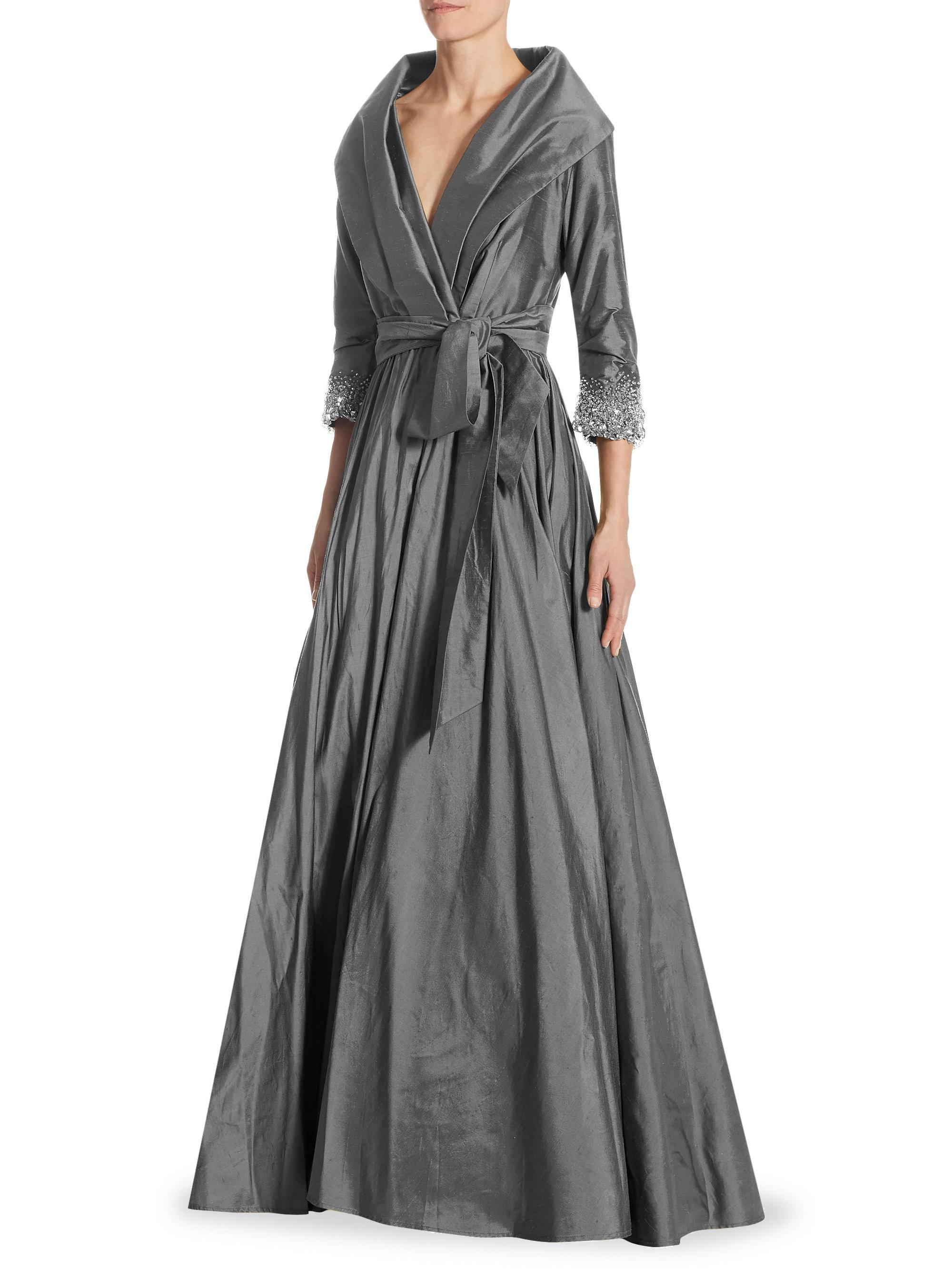 shawl collar dresses