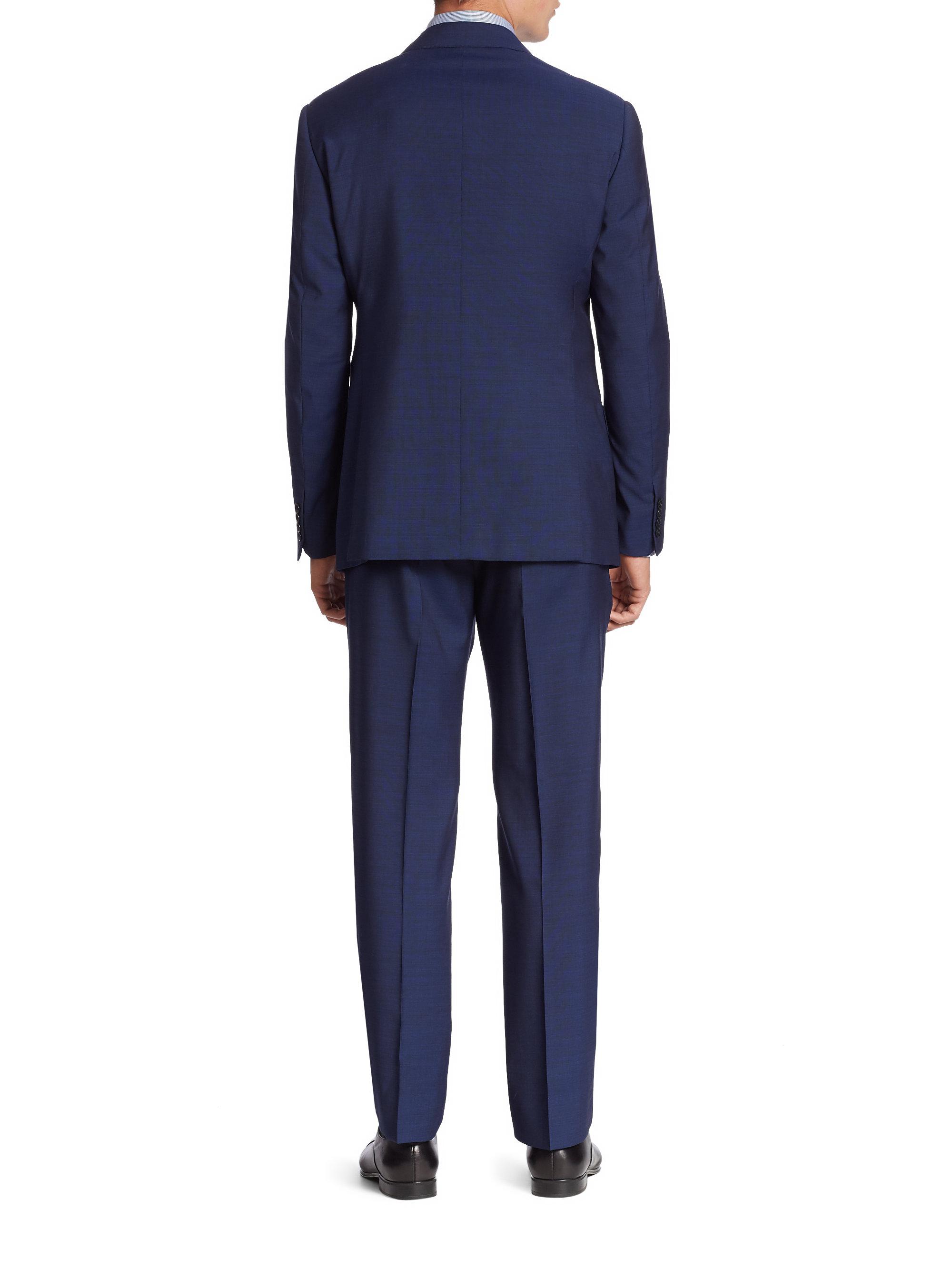 Lyst - Armani G-line Suit in Blue for Men