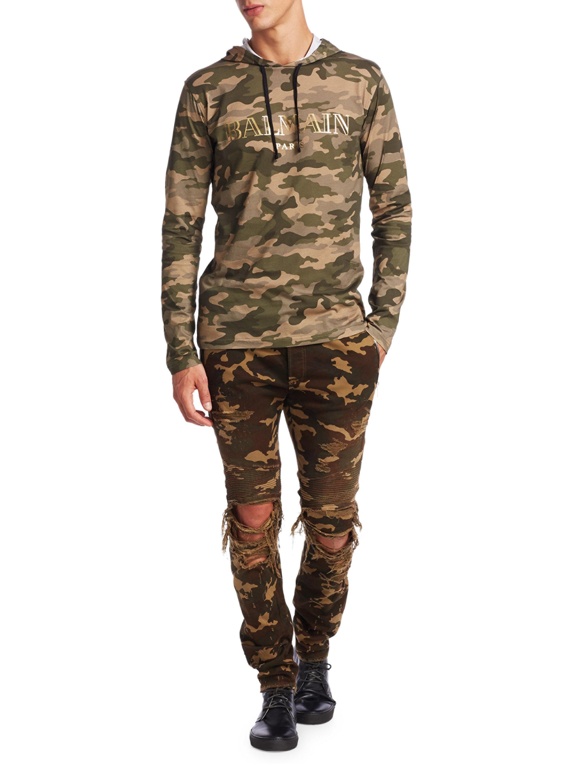 ripped camouflage skinny jeans
