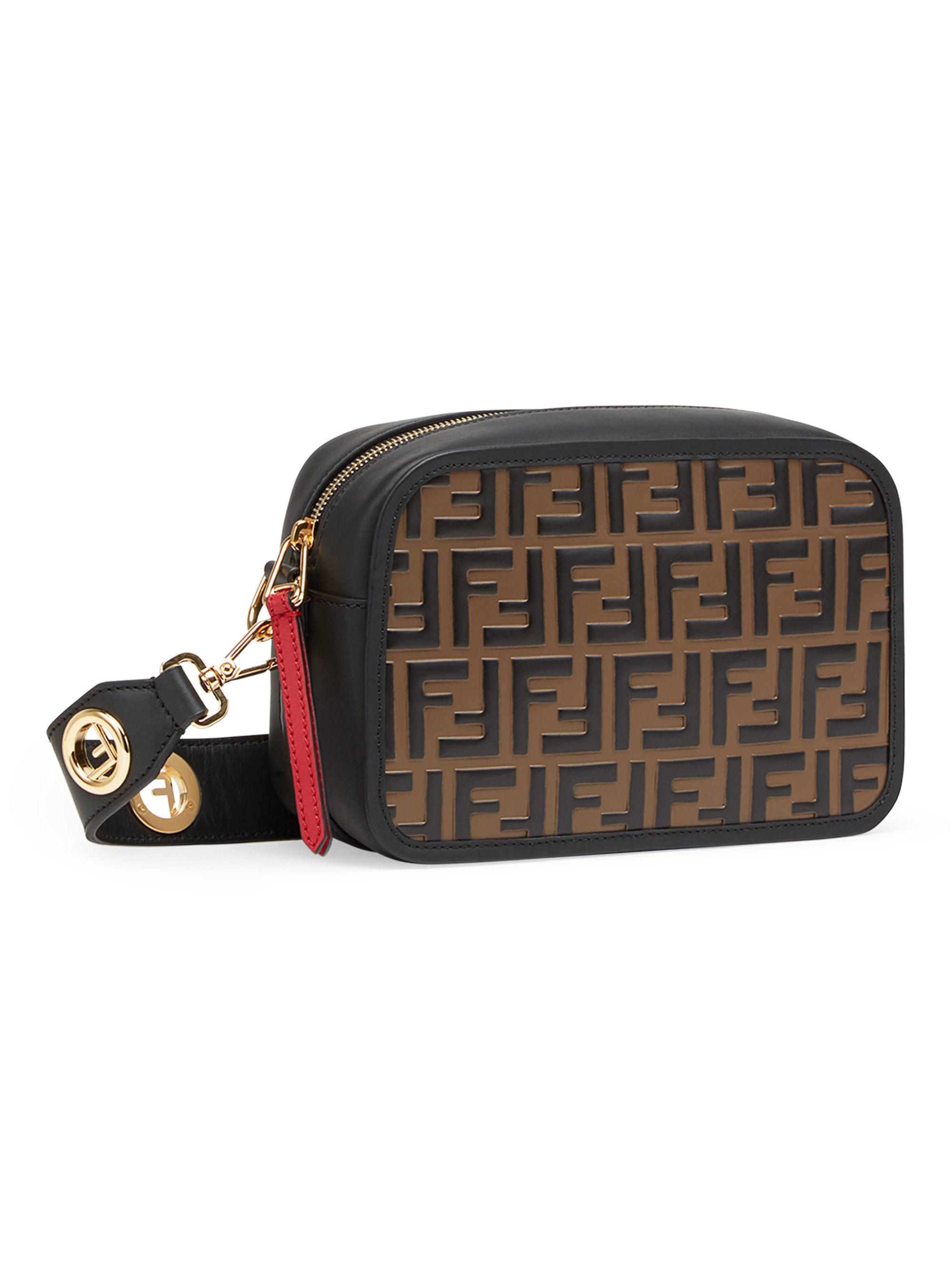 Fendi FF Spalmati Mini Camera Bag (SHF-ug7pdU) – LuxeDH