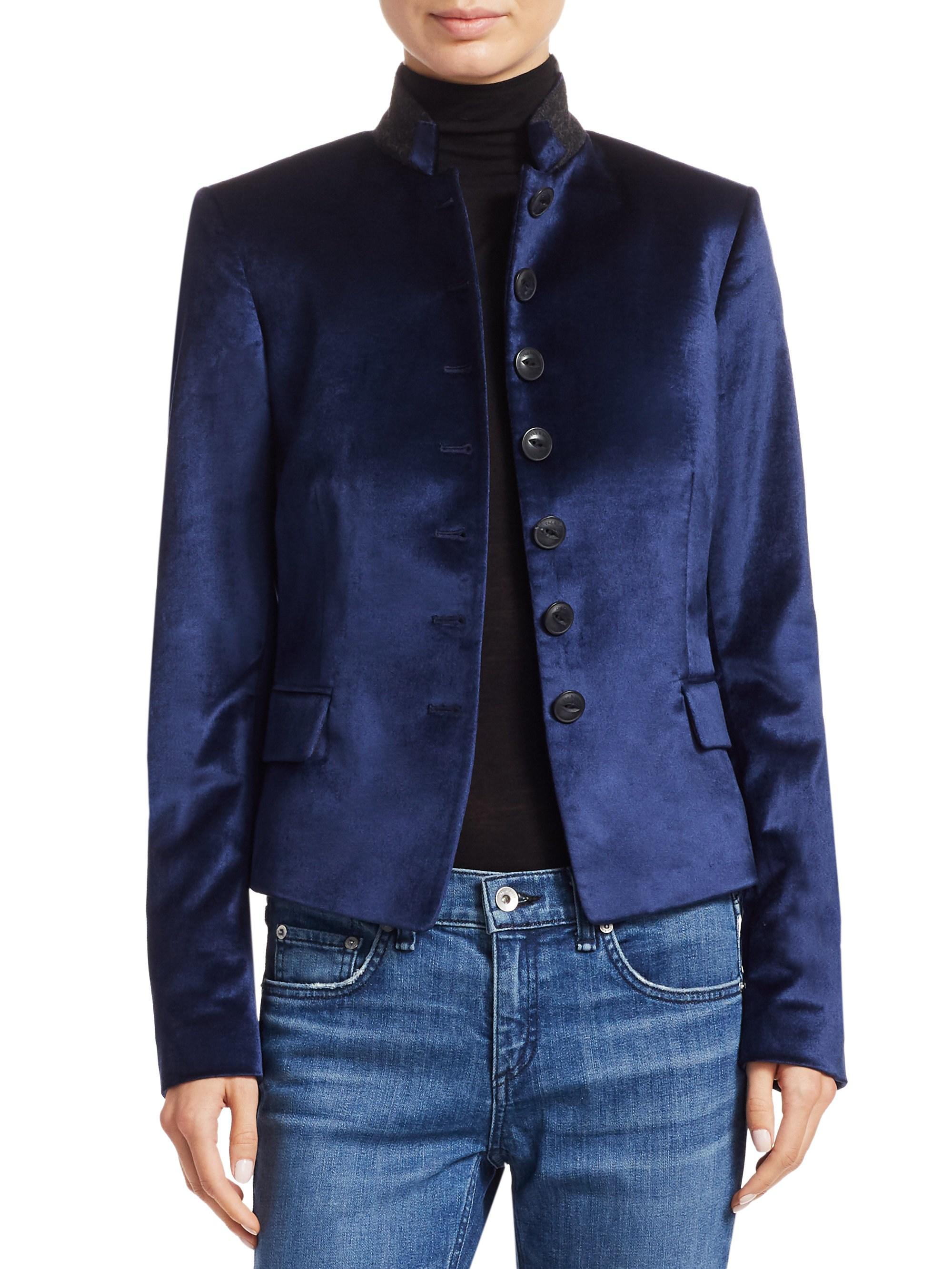 rag & bone rei velvet blazer