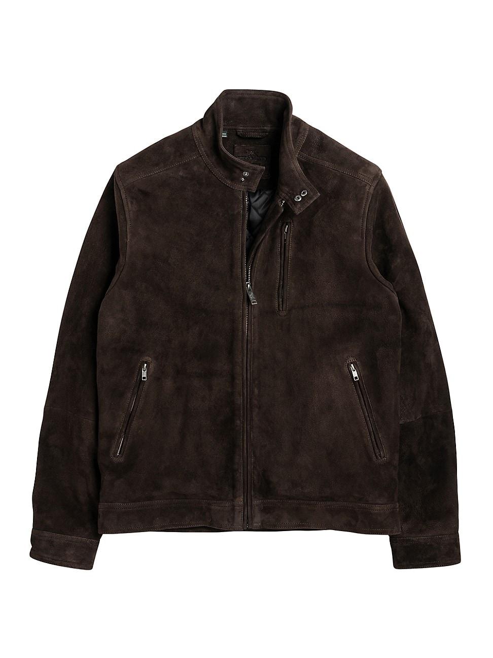 Rodd & Gunn Anchorite Leather Jacket in Black for Men | Lyst