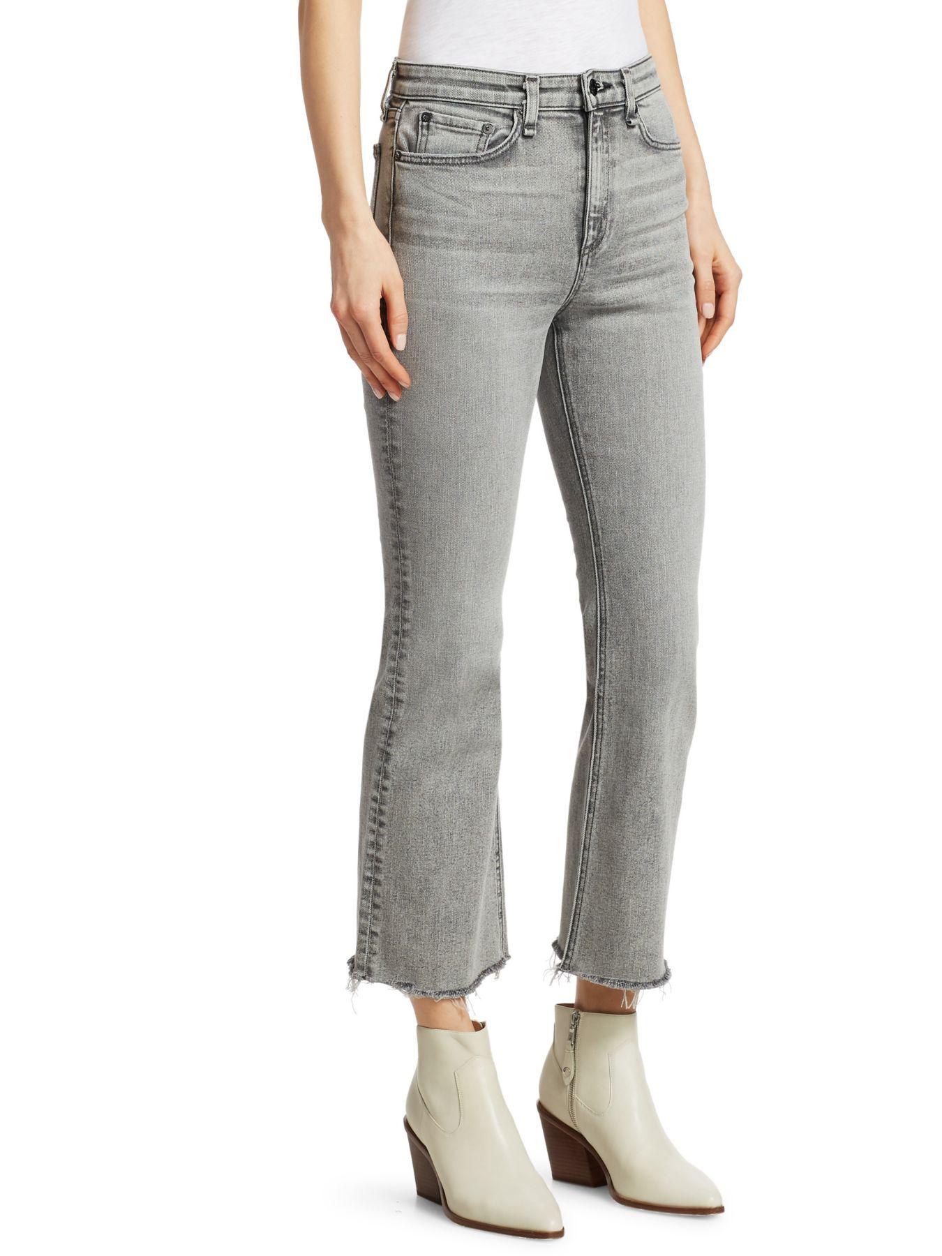 Nina High-rise Ankle Flare Jeans 