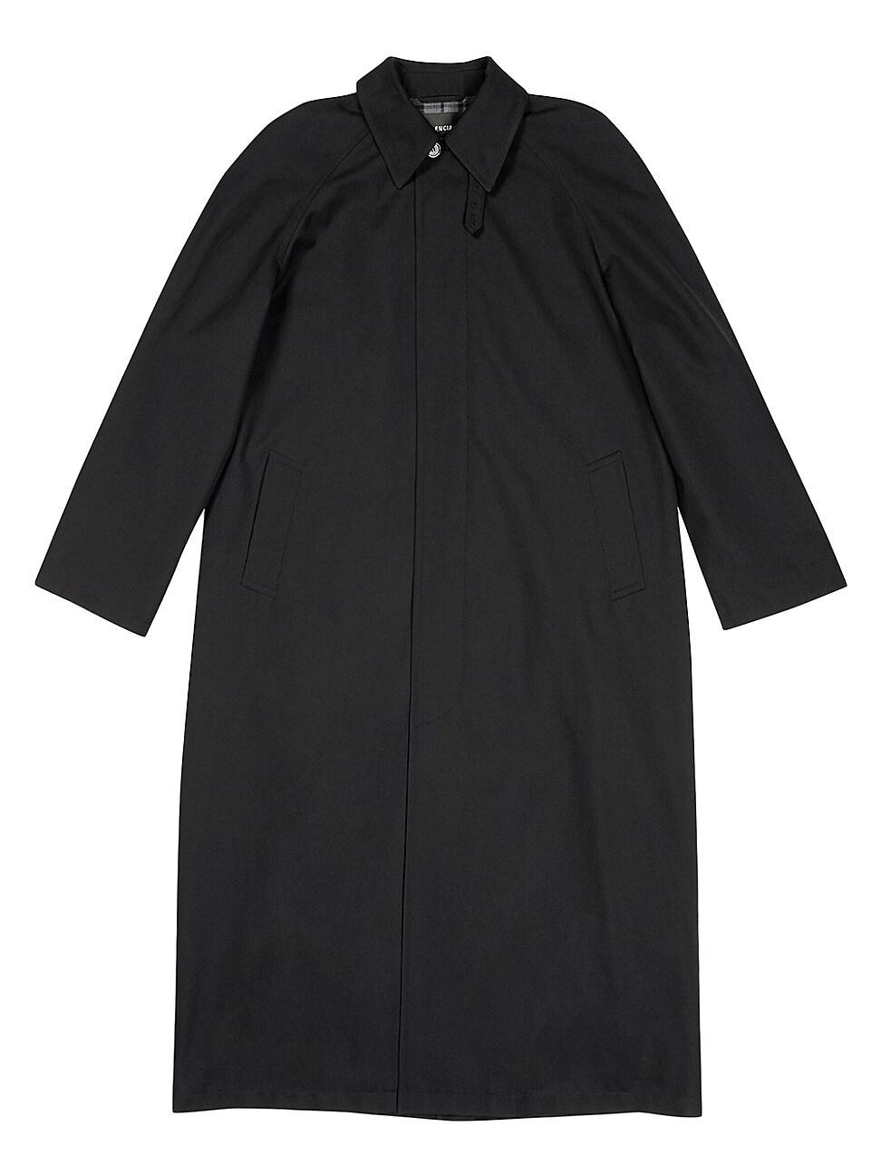 Balenciaga Raglan Carcoat in Black for Men | Lyst