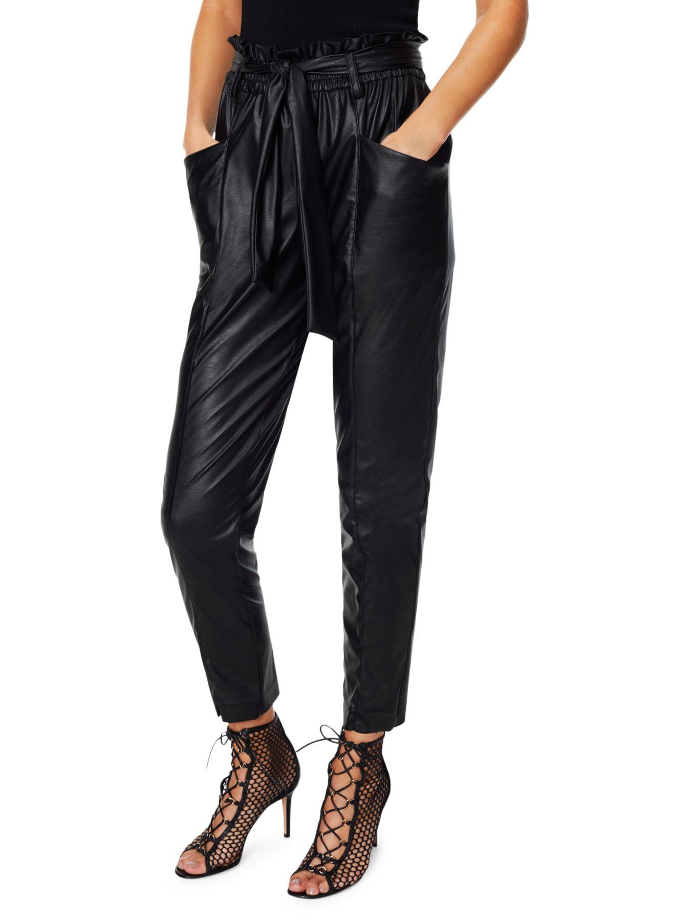 Ramy Brook Marty Faux-leather Pants in Black - Lyst