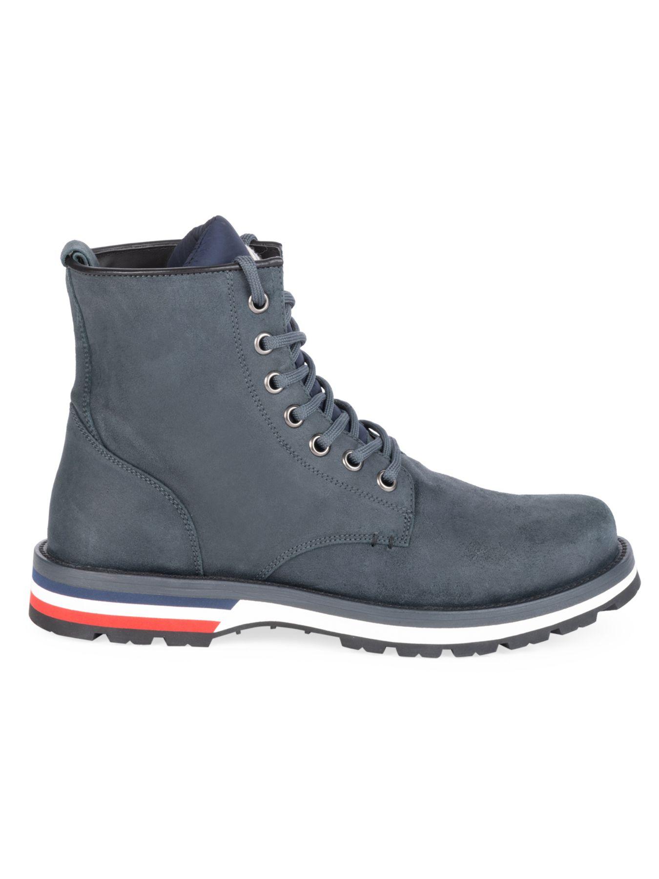 Moncler New Vancouver Leather Hiking Boots in Grey (Gray) for Men Lyst