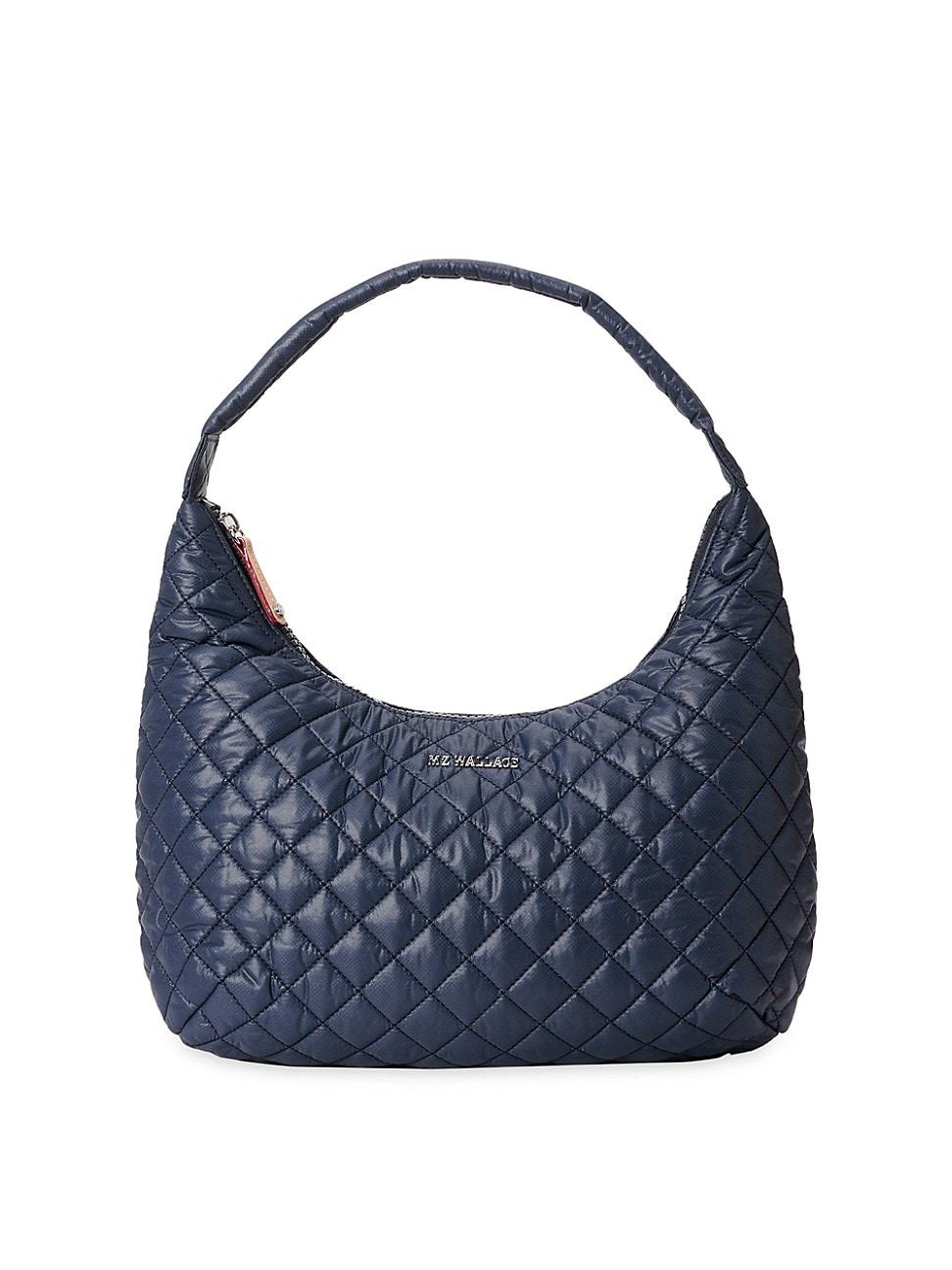 MZ Wallace Metro Quilted Nylon Shoulder Bag in Blue Lyst