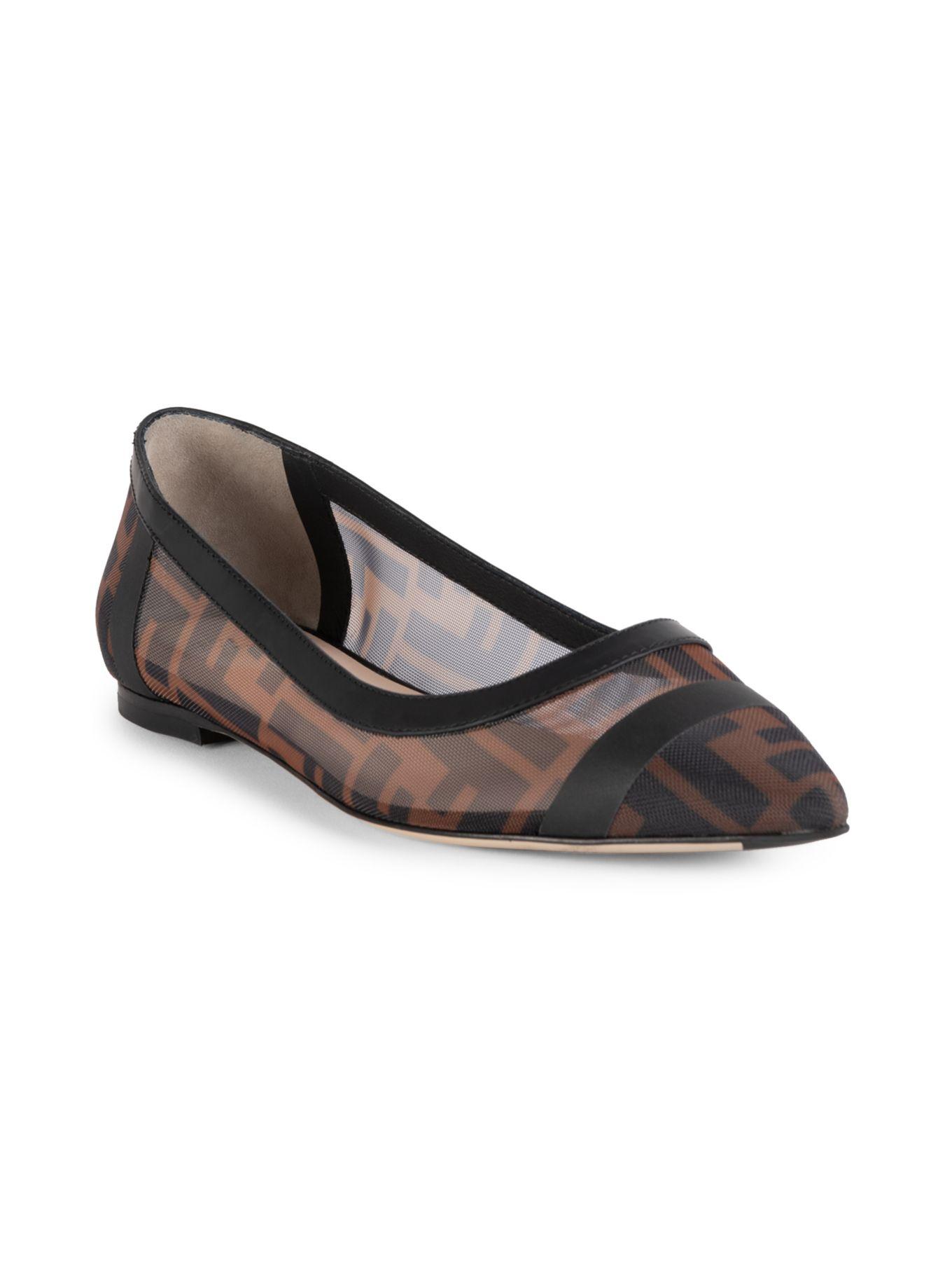 fendi mesh flat