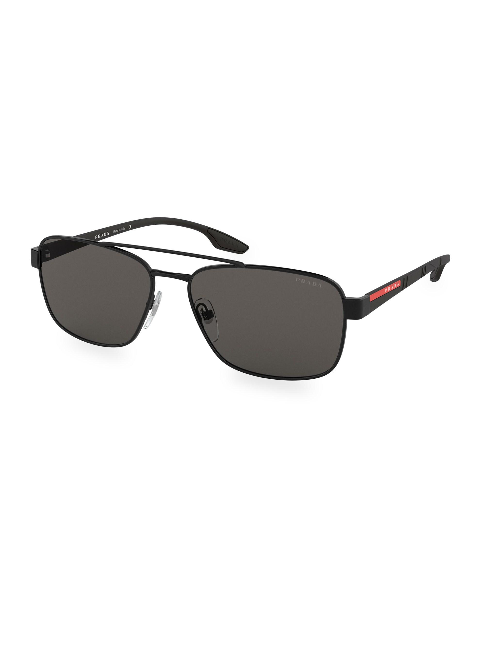 Lyst Prada Men S Linea Rossa 59mm Rectangular Sunglasses