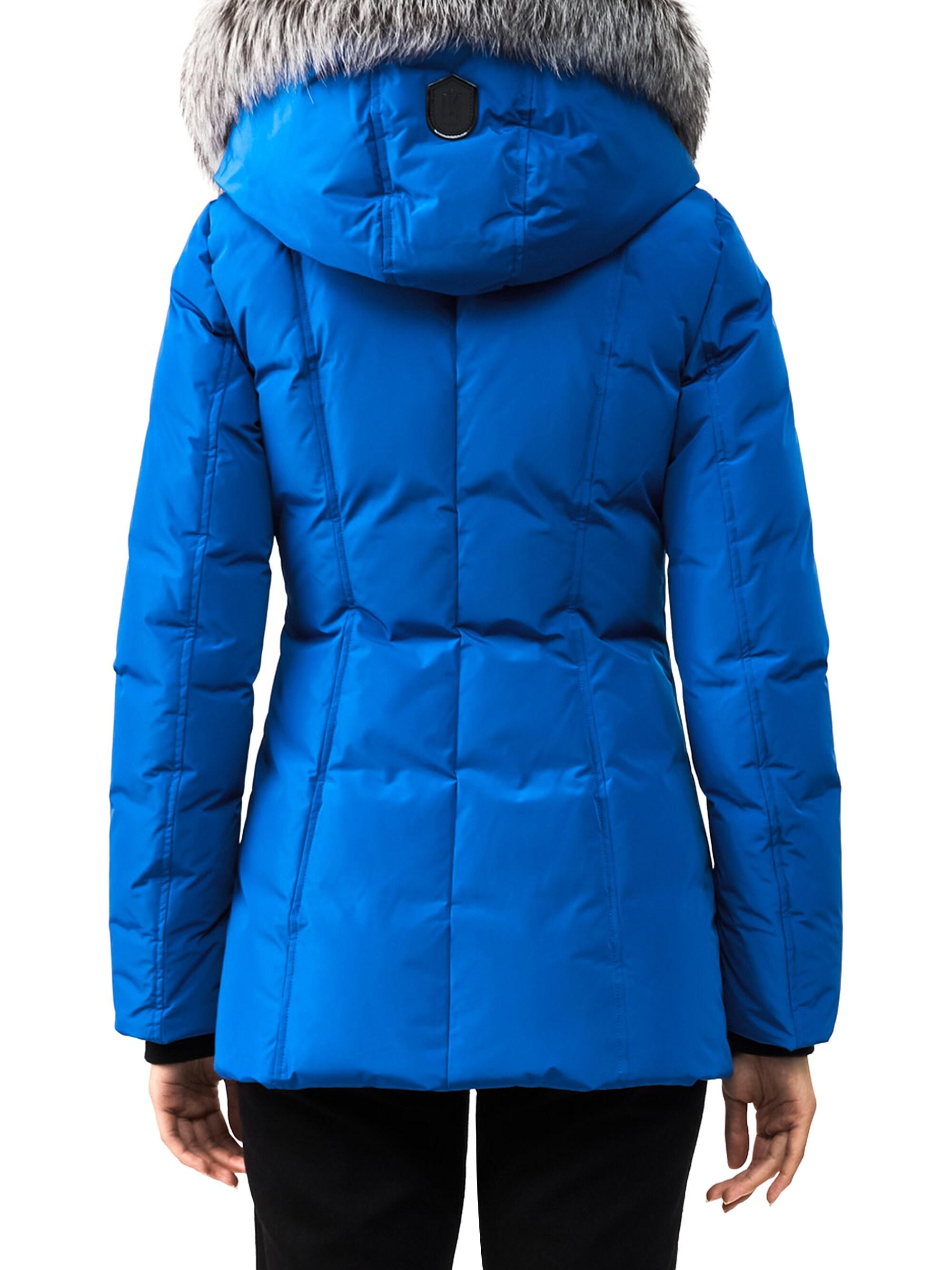 Mackage Fleece Adali Fox Furtrim Puffer Coat in Blue Lyst