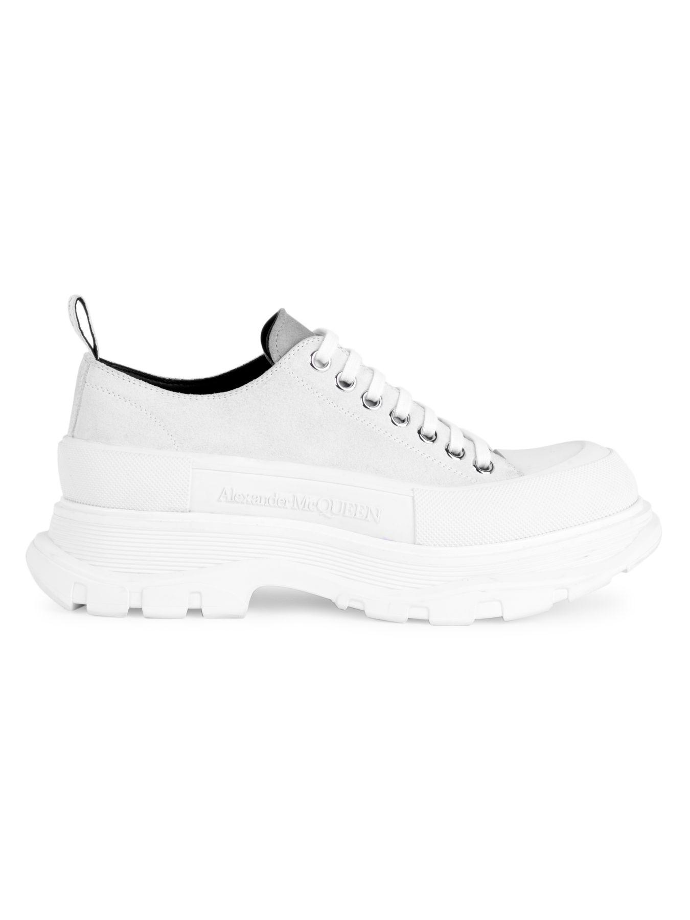 alexander mcqueen canvas platform sneakers