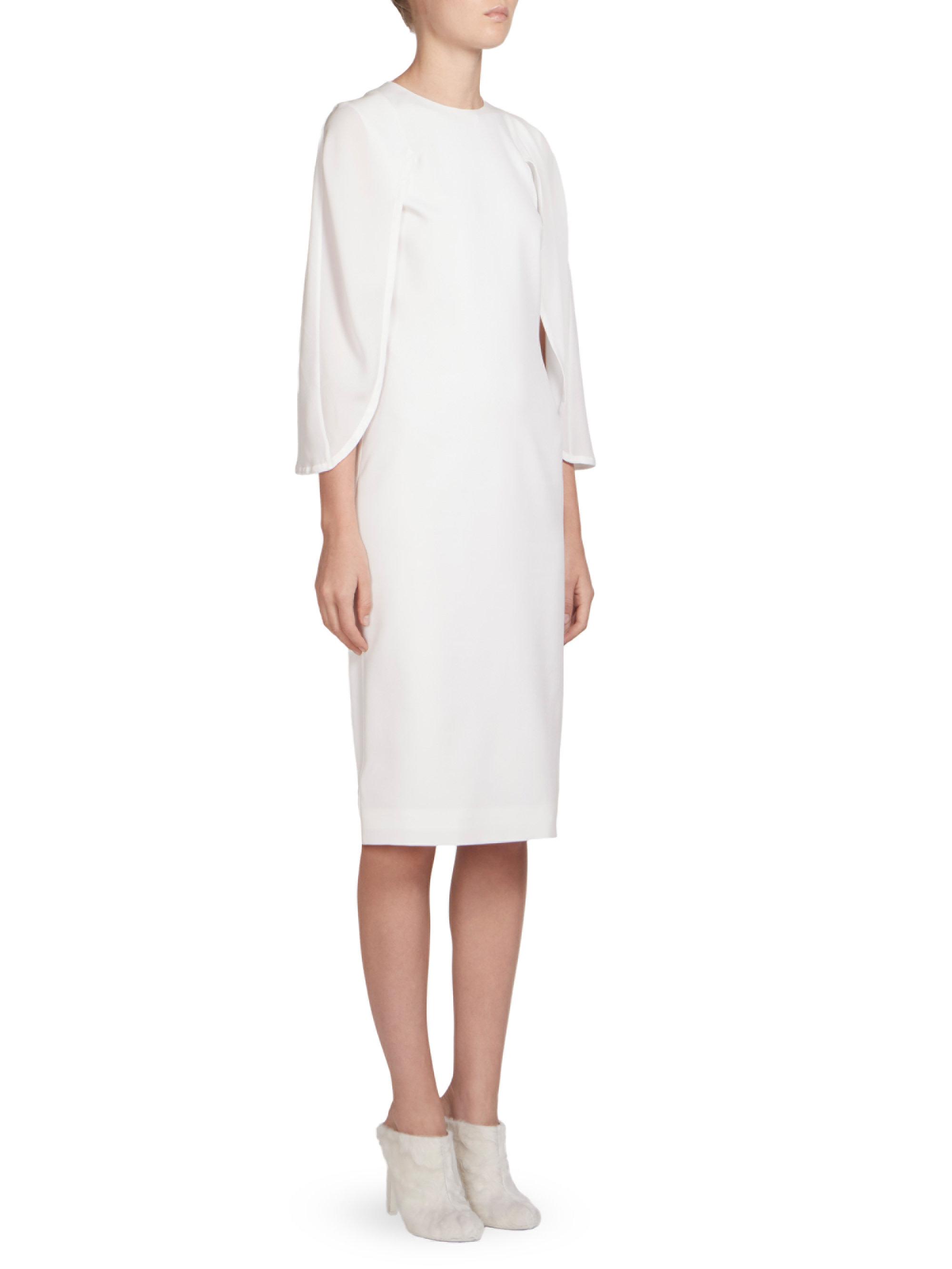 cape dress white