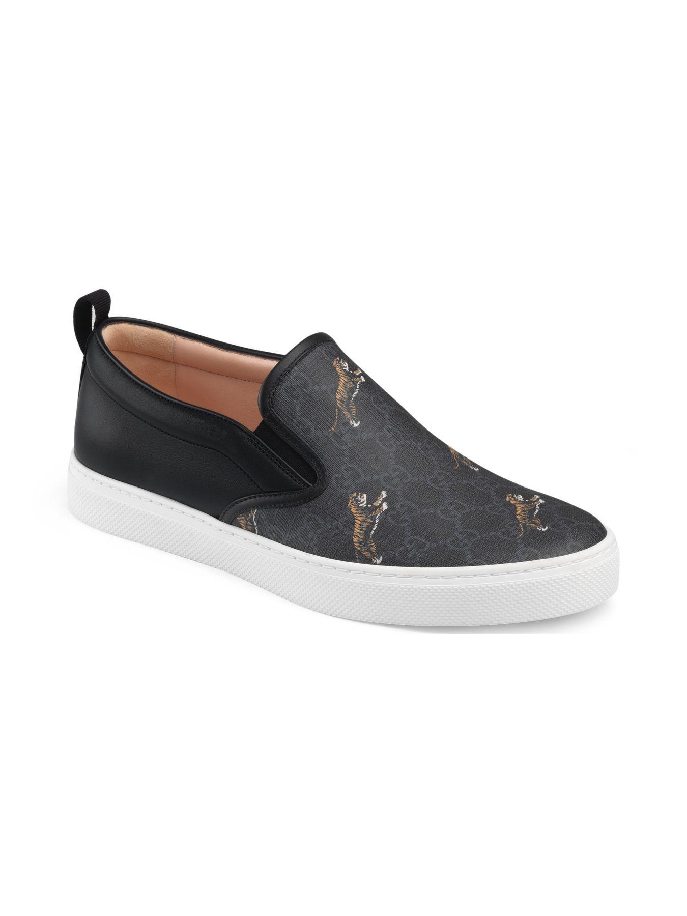 gucci canvas sneakers