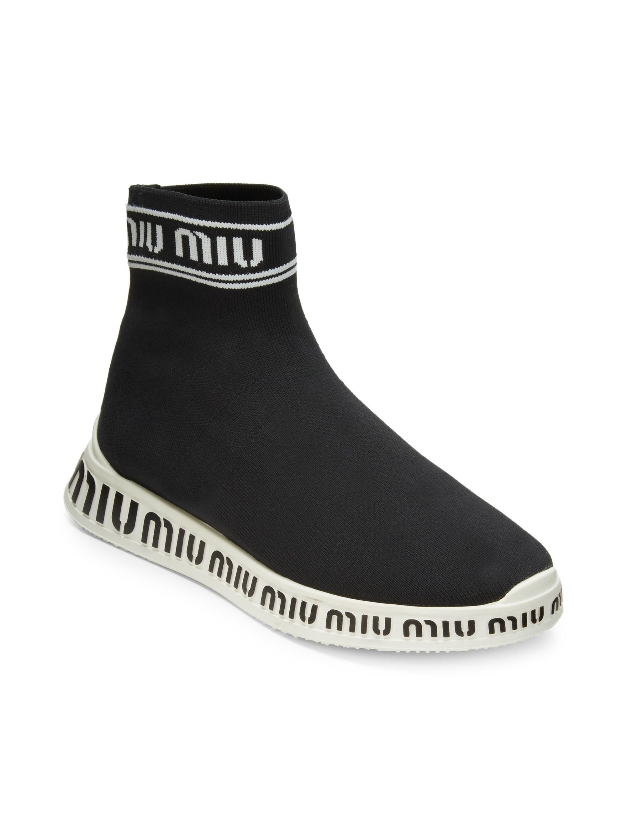 miu miu sock sneakers
