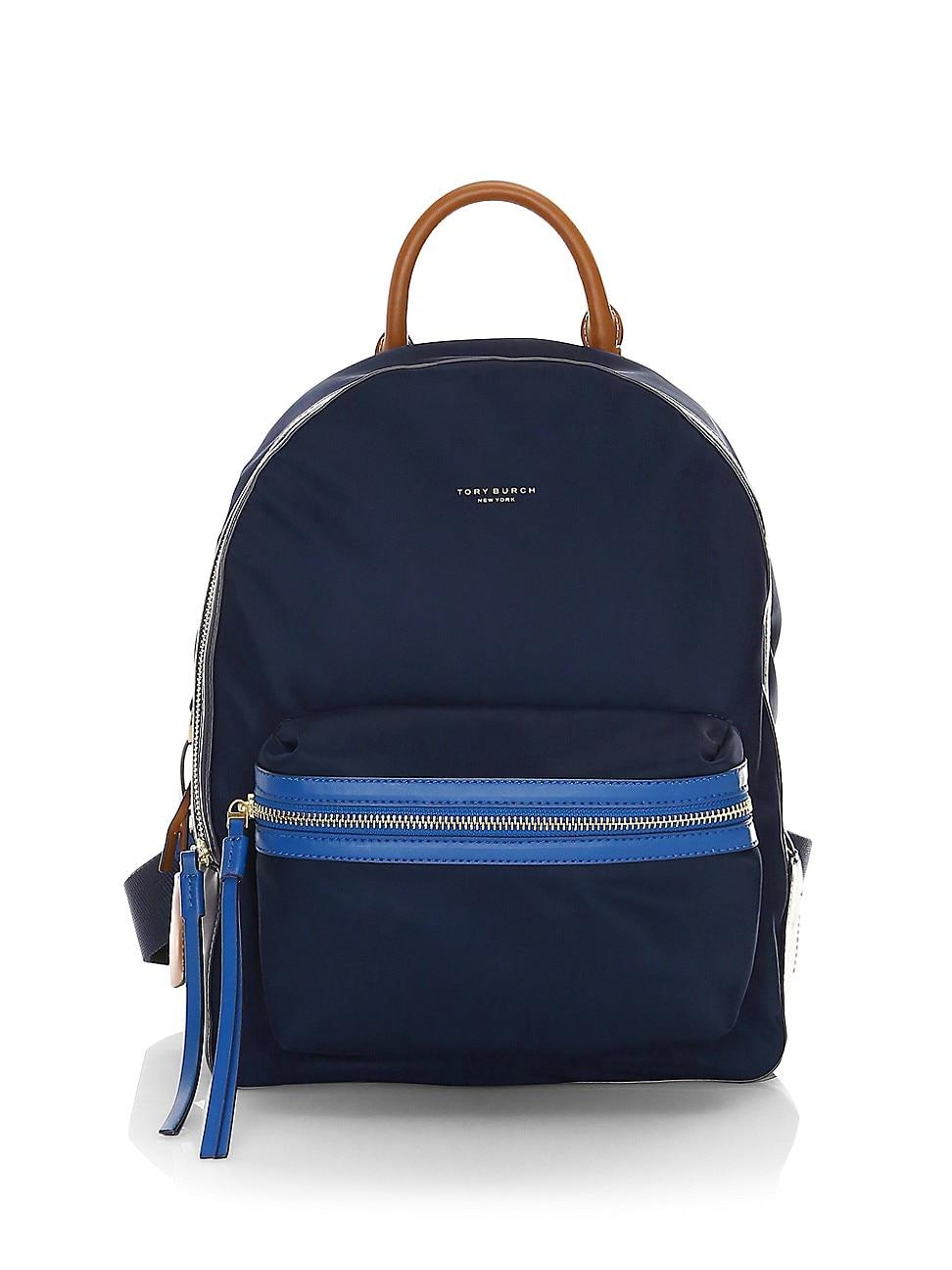 perry nylon flap backpack