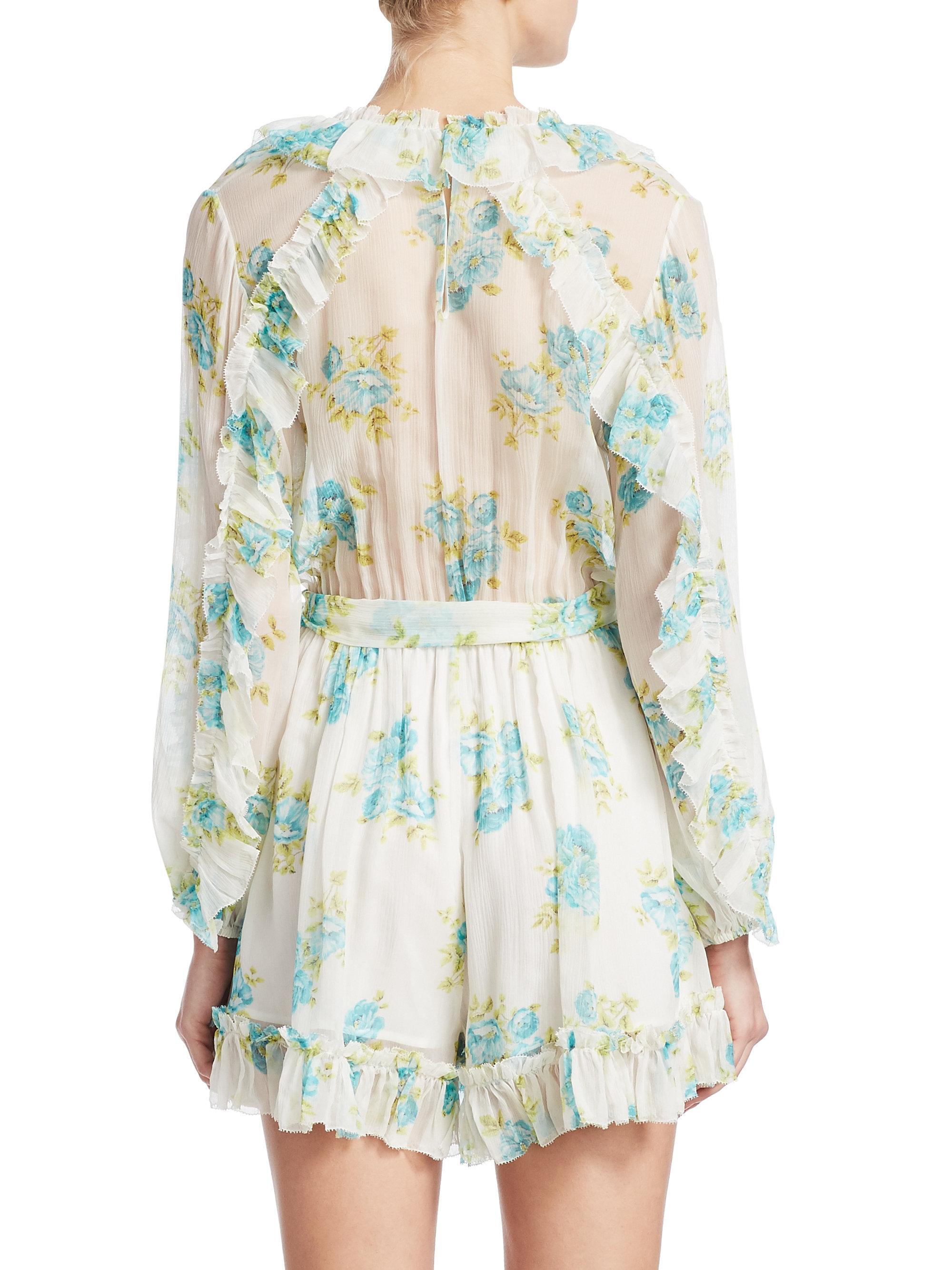 zimmermann ruffle playsuit