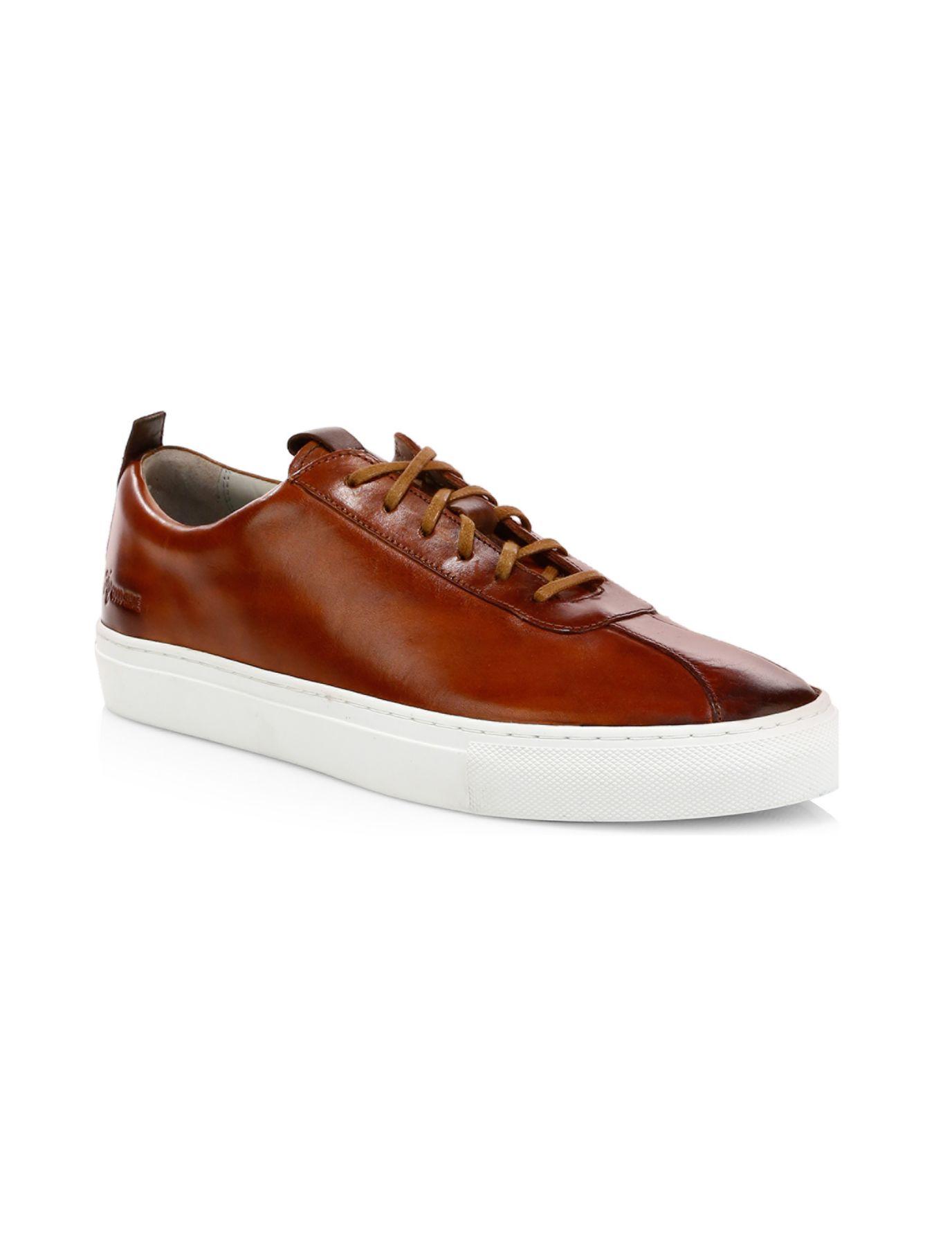 Grenson Sneaker 1 Leather Sneakers in Tan (Brown) for Men - Lyst