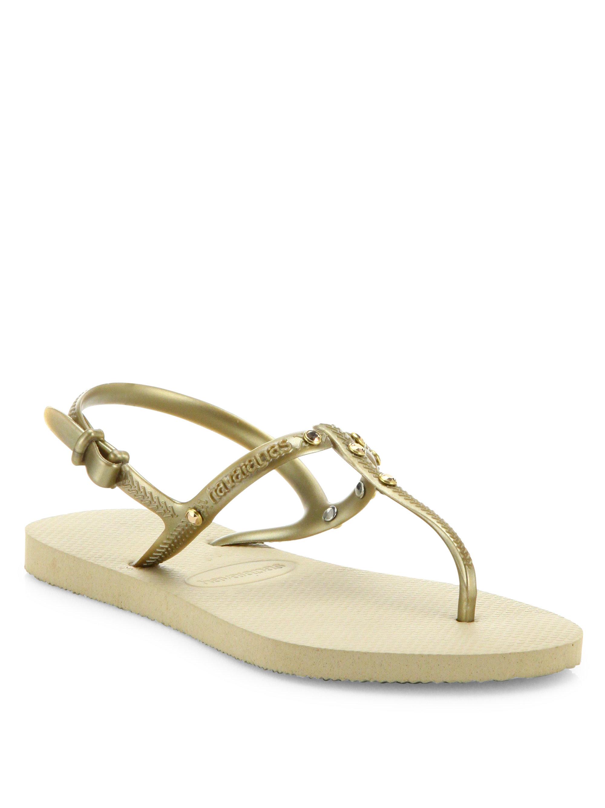havaianas sandals with swarovski crystals