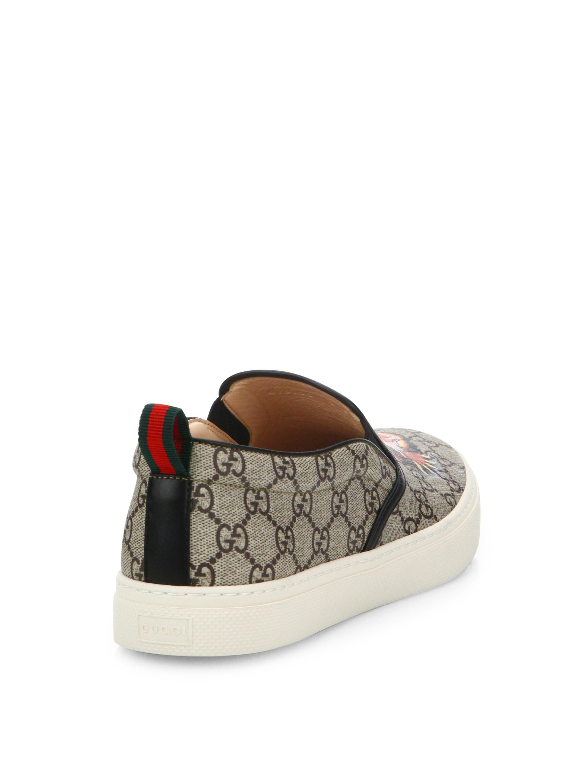 gucci angry cat slip on