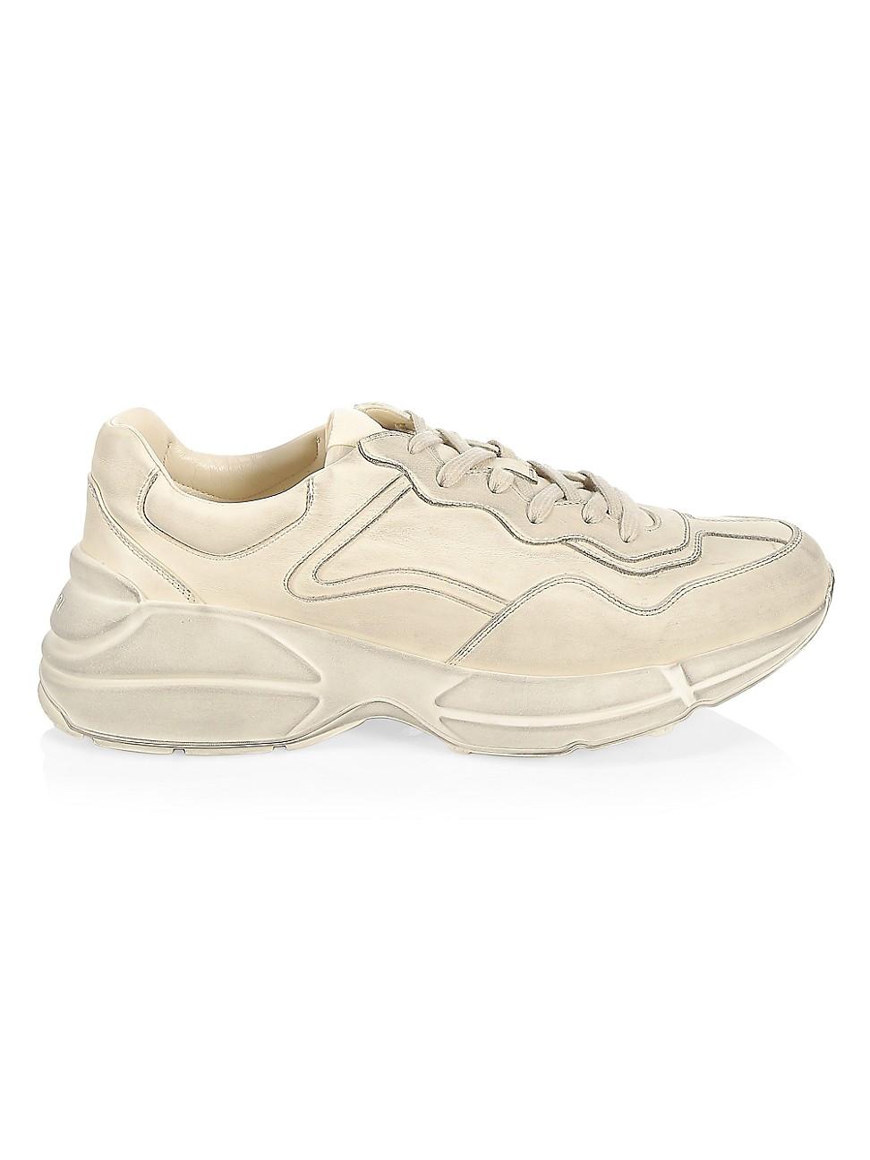 gucci rhyton distressed sneakers