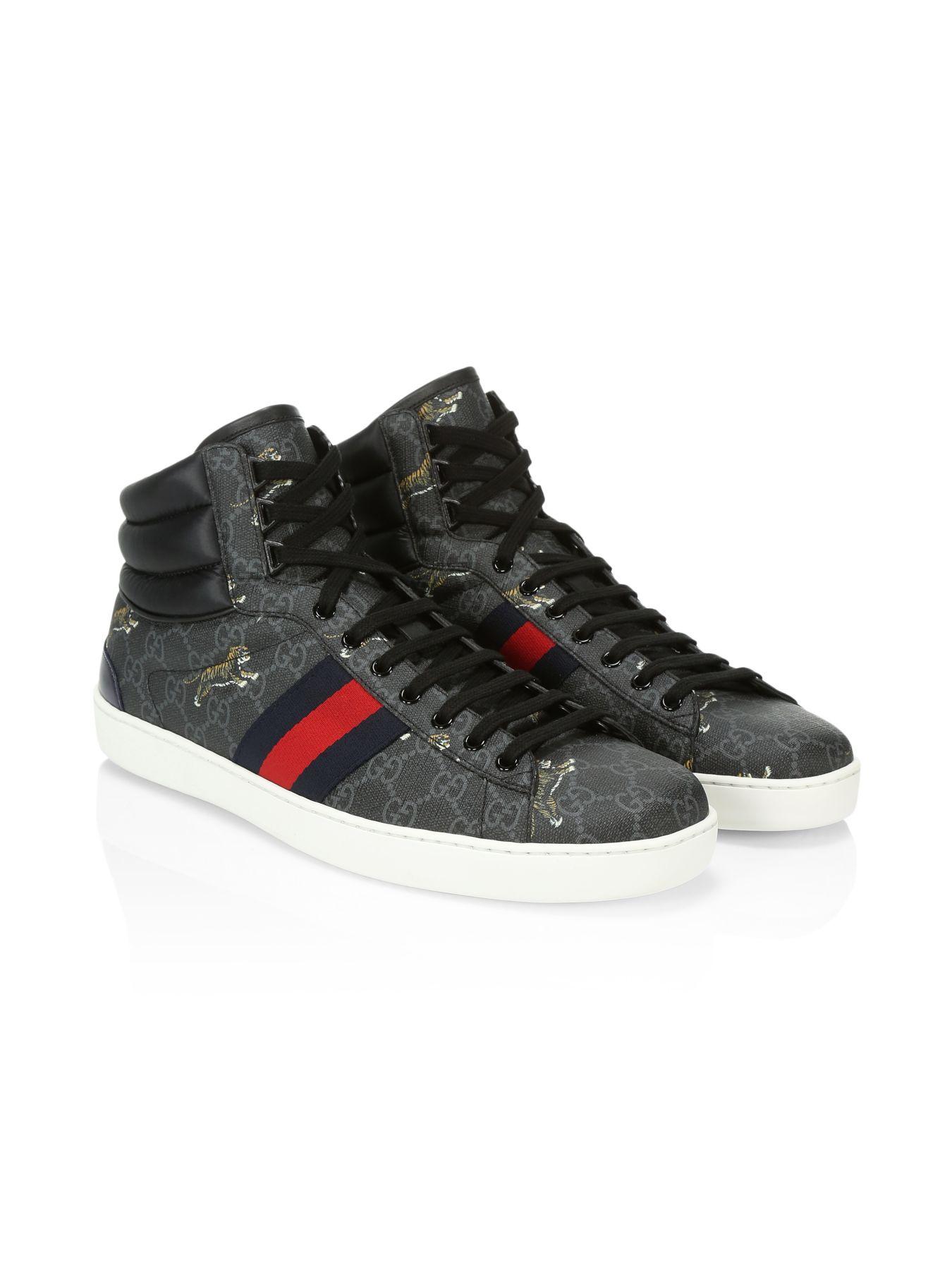 gucci ace tiger black