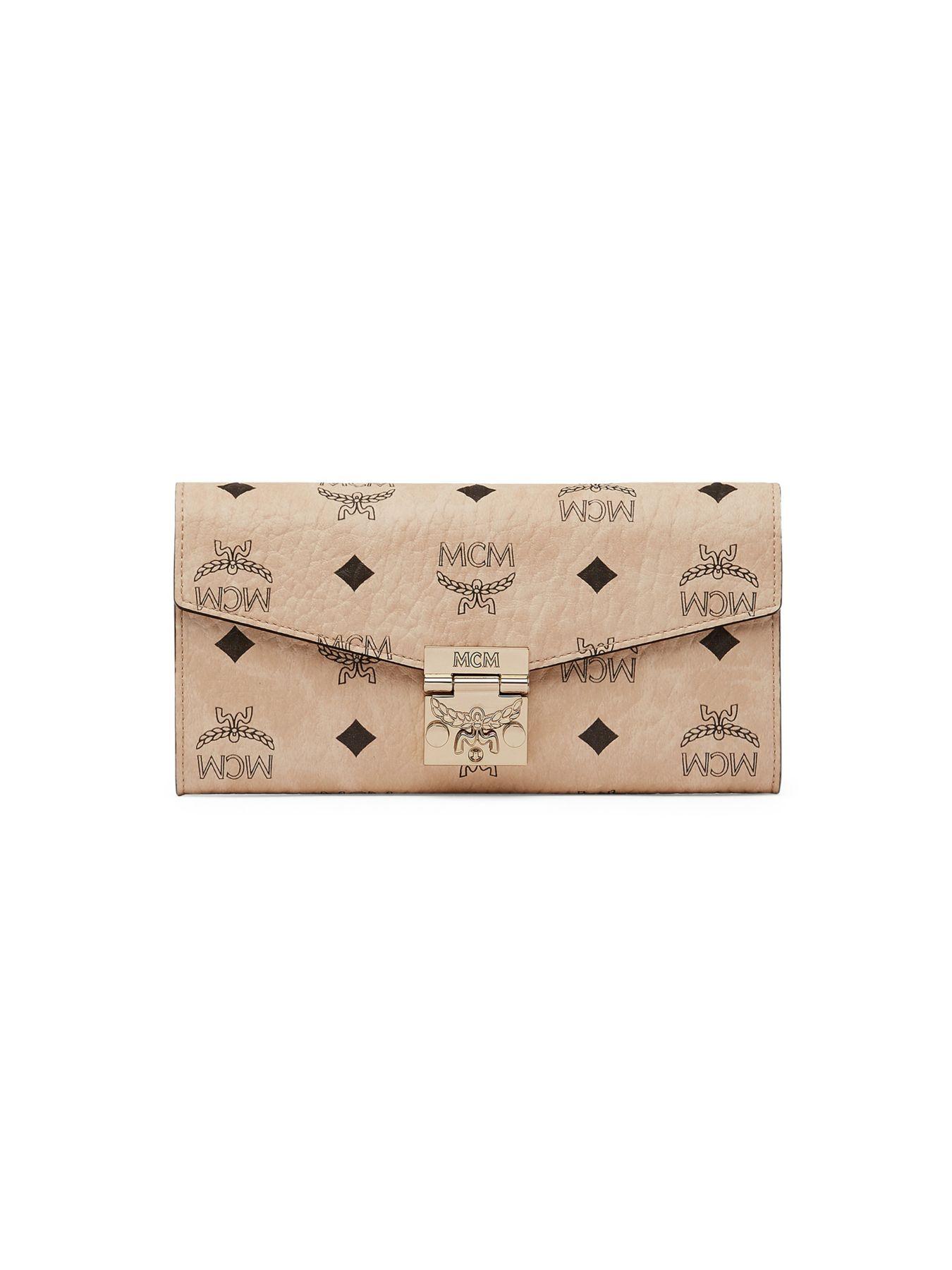 mcm patricia crossbody wallet in visetos
