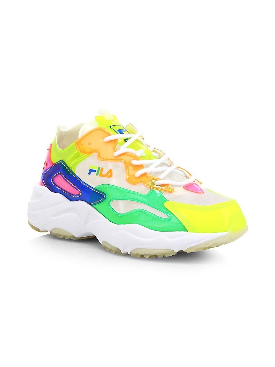 neon multicolor sneakers