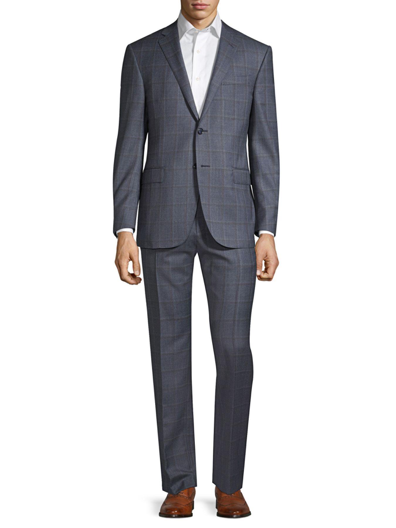 Corneliani Regular-fit Academy Plaid Single-breasted Wool ...