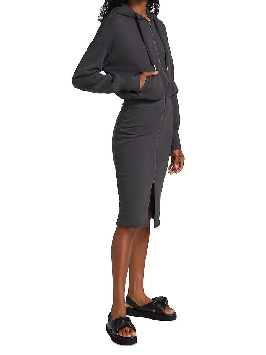 luq hooded zip dress jumper