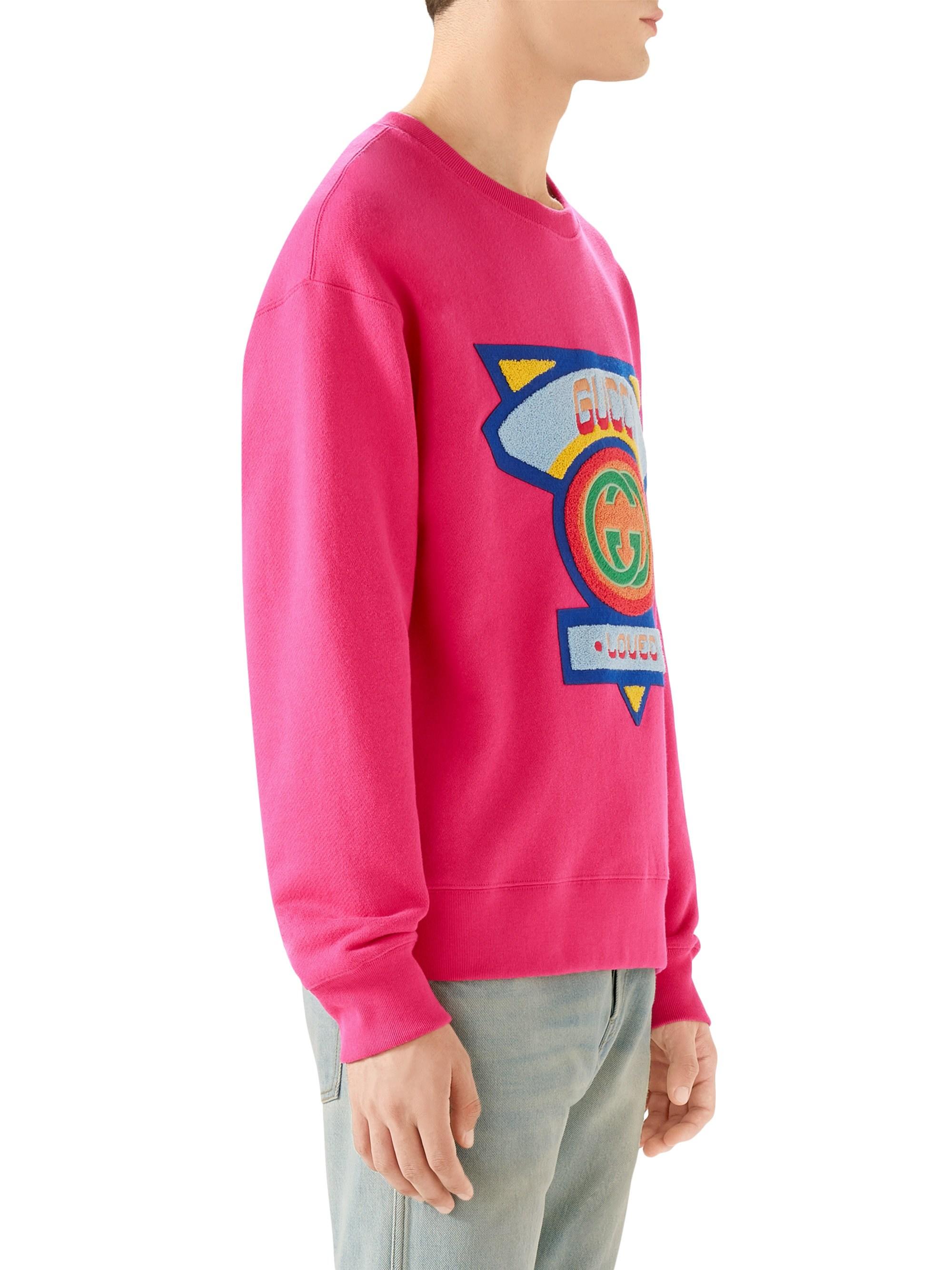 gucci 80s patch sweater