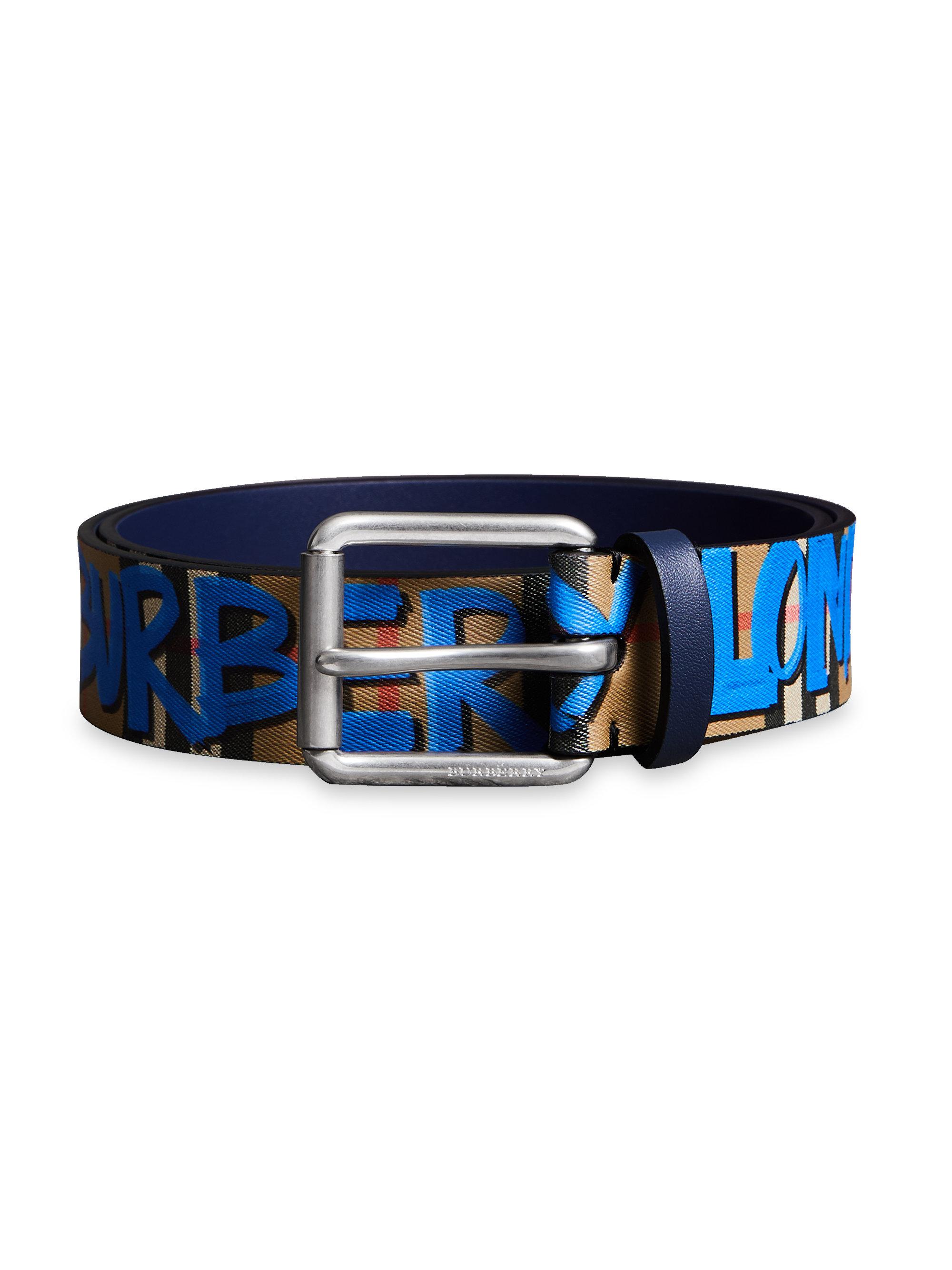 Burberry graffiti belt hotsell