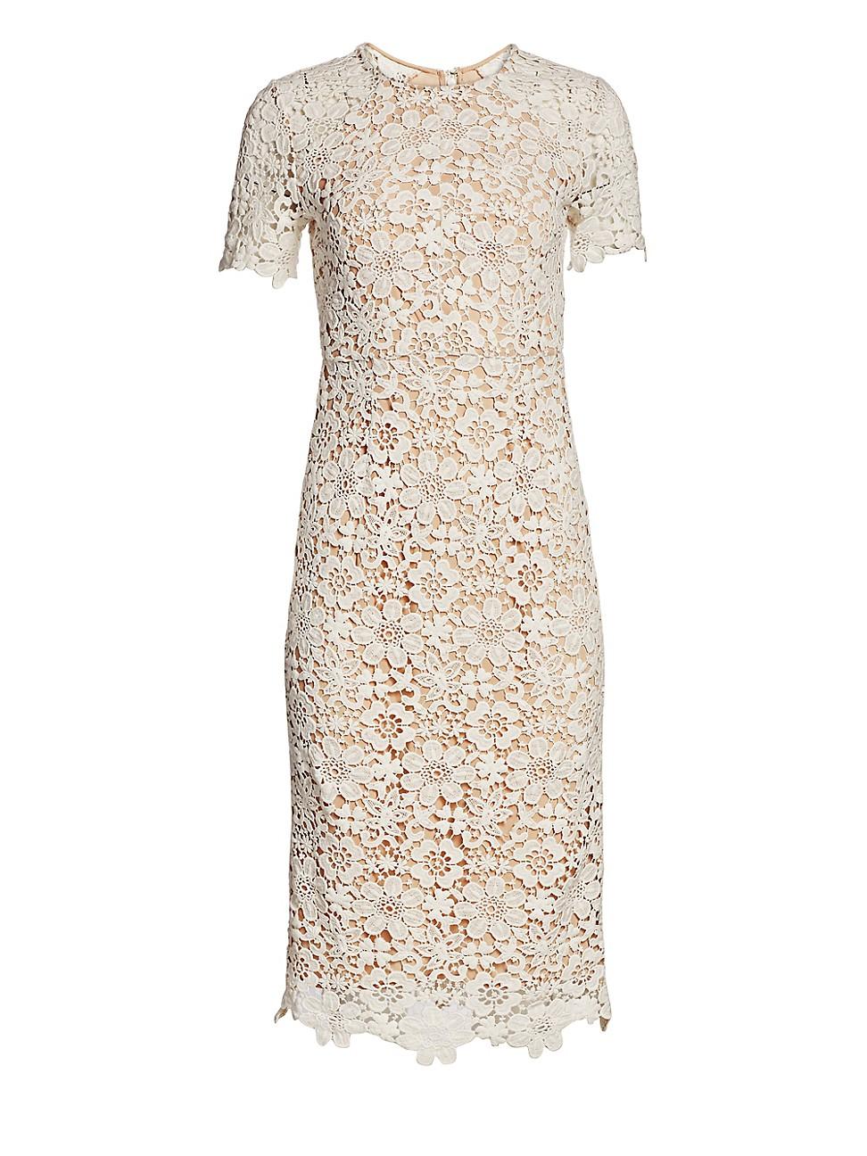 shoshanna guipure lace dress