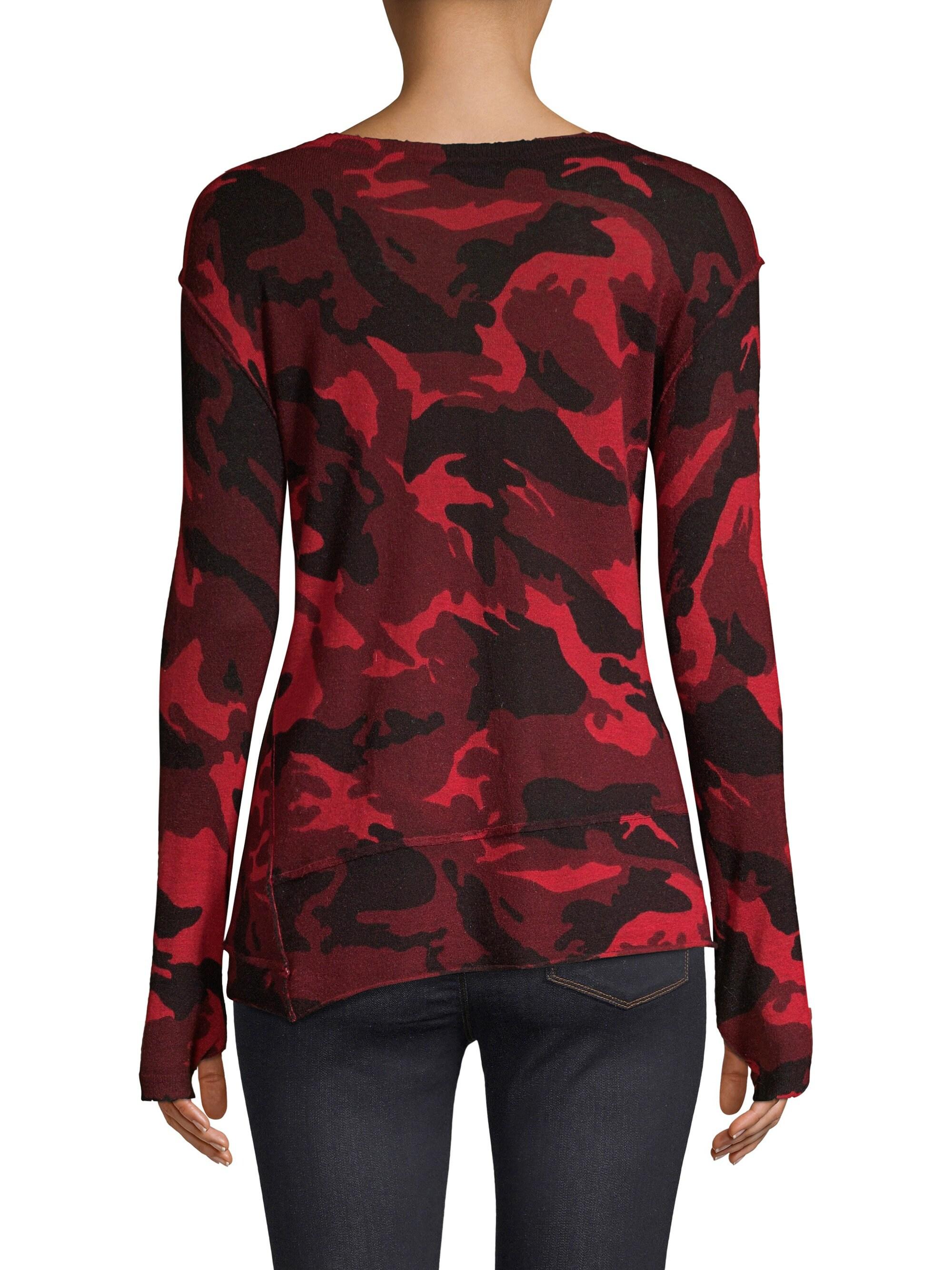 camo cashmere sweater