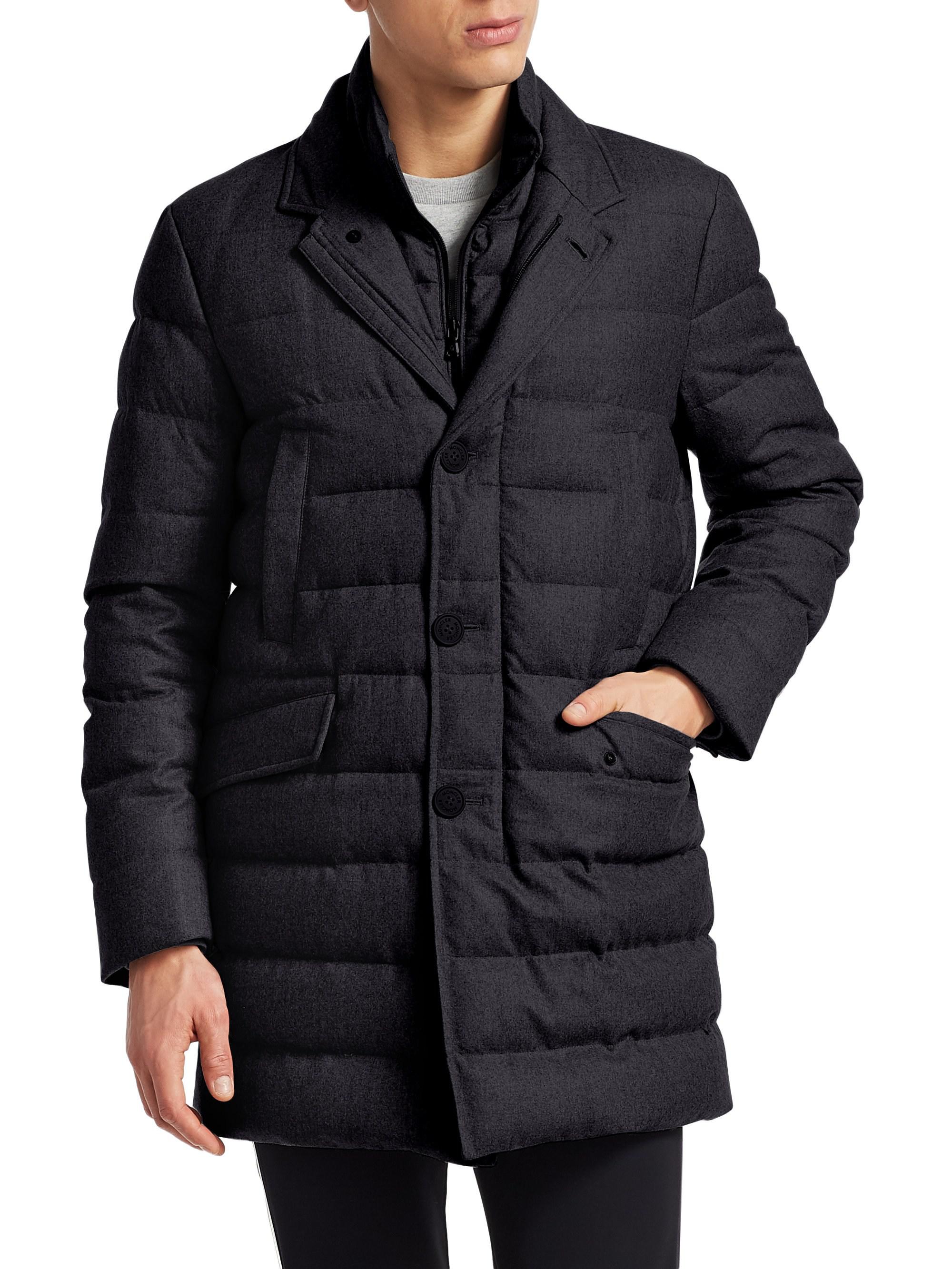 Moncler Keid Quilted Jacket in Navy 