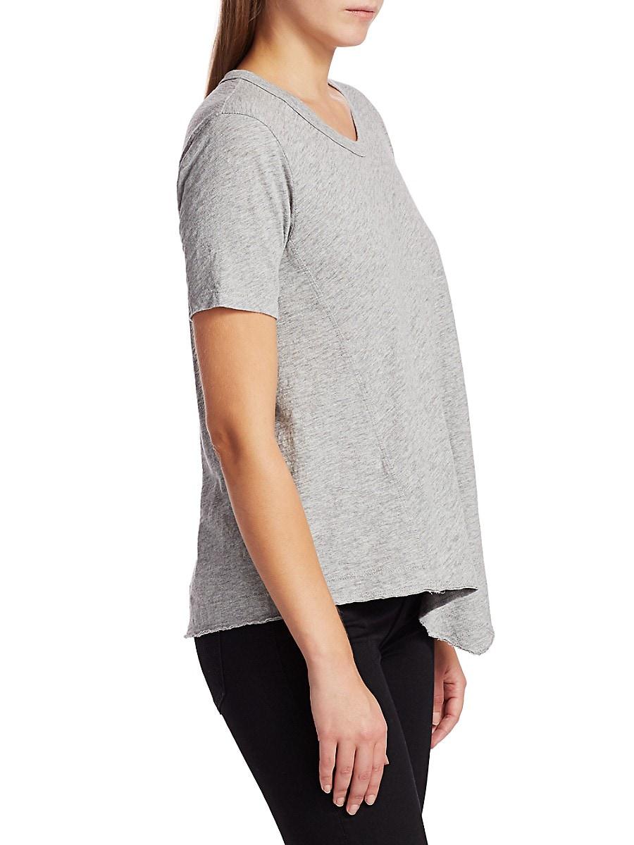Wilt Womens Cold Shoulder Asymmetric Pullover Top