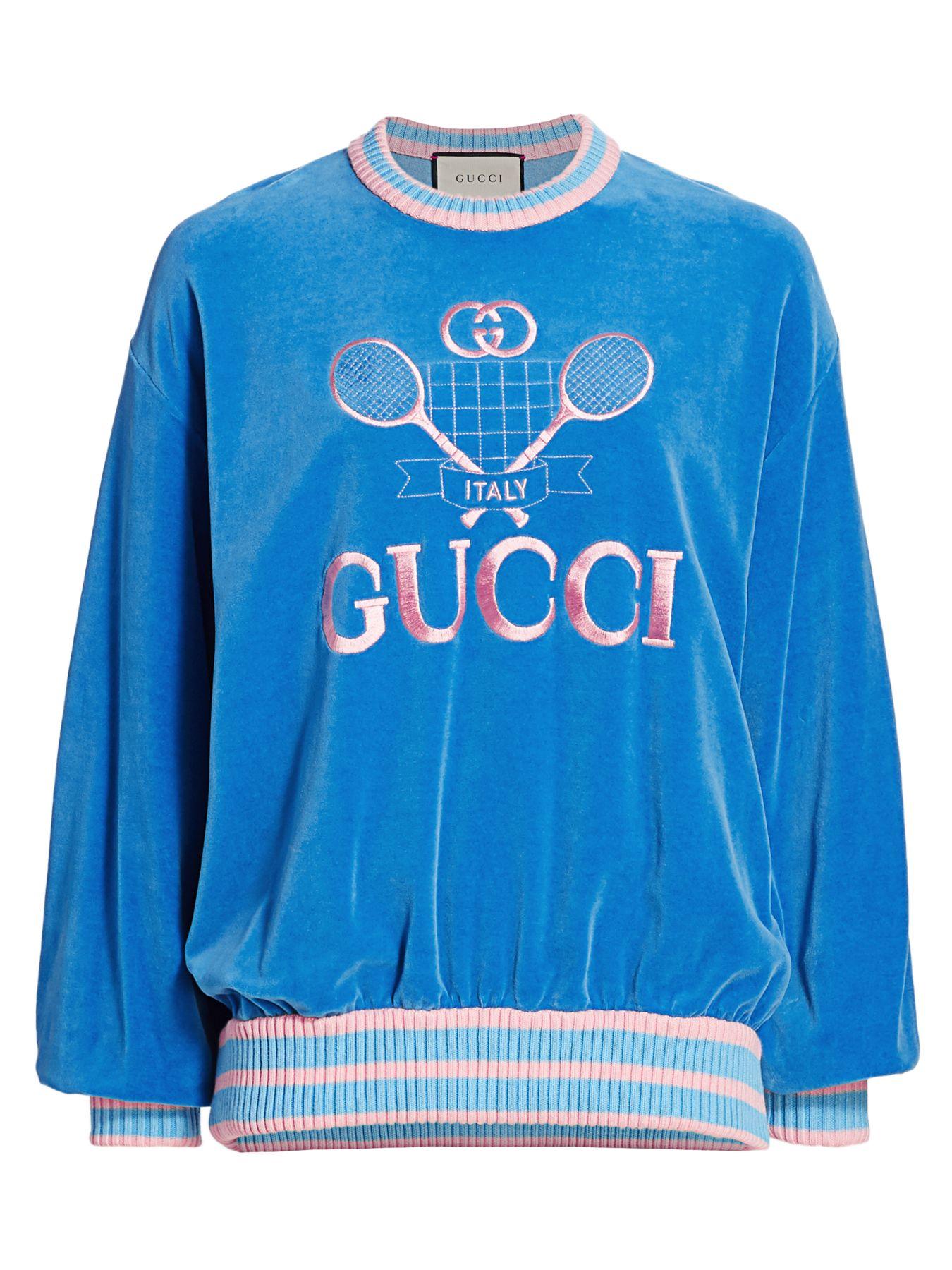 gucci italy tennis sweater