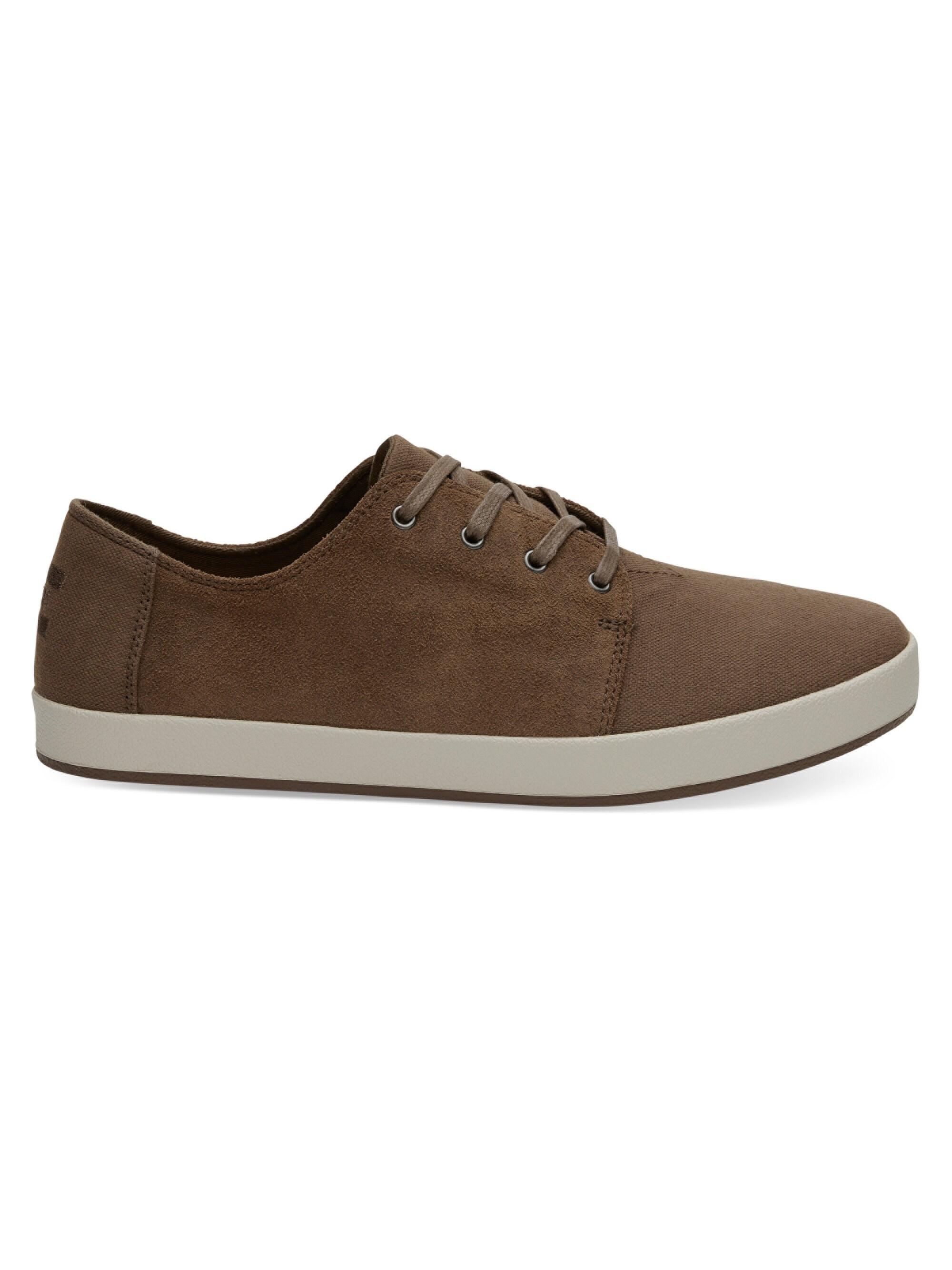 bark oiled suede cotton twill men's payton sneakers