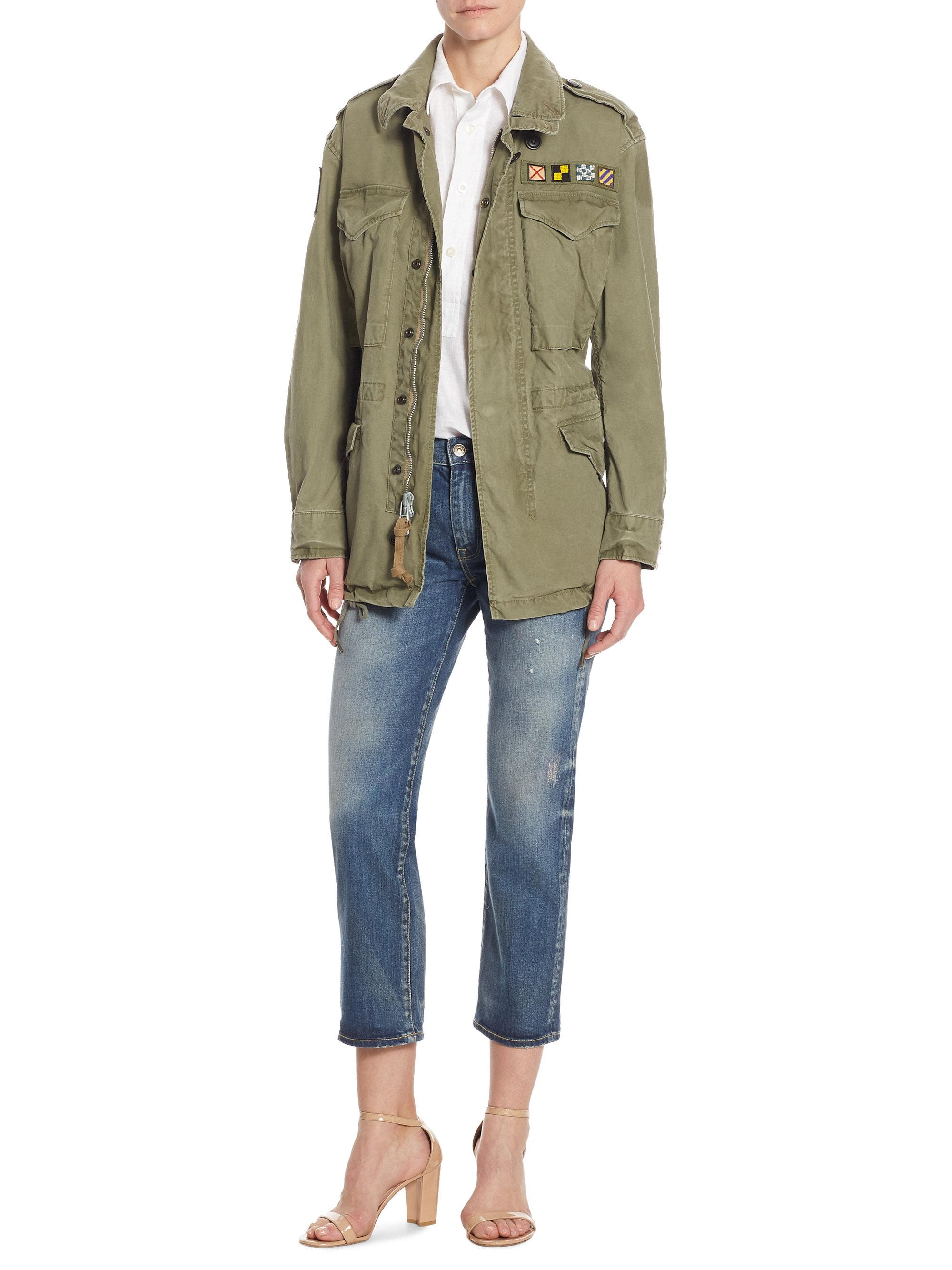 Lyst Polo Ralph Lauren Canvas Military Jacket in Green
