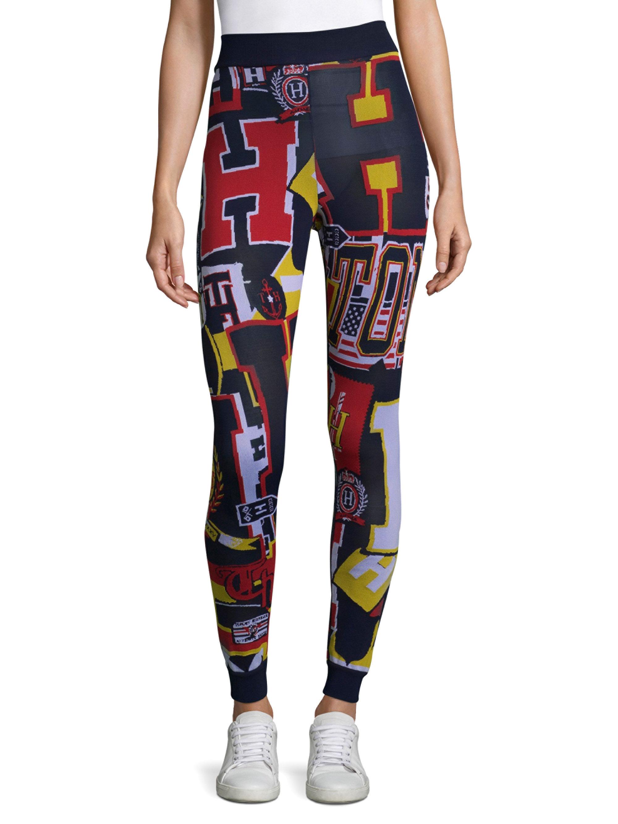 tommy hilfiger logo leggings