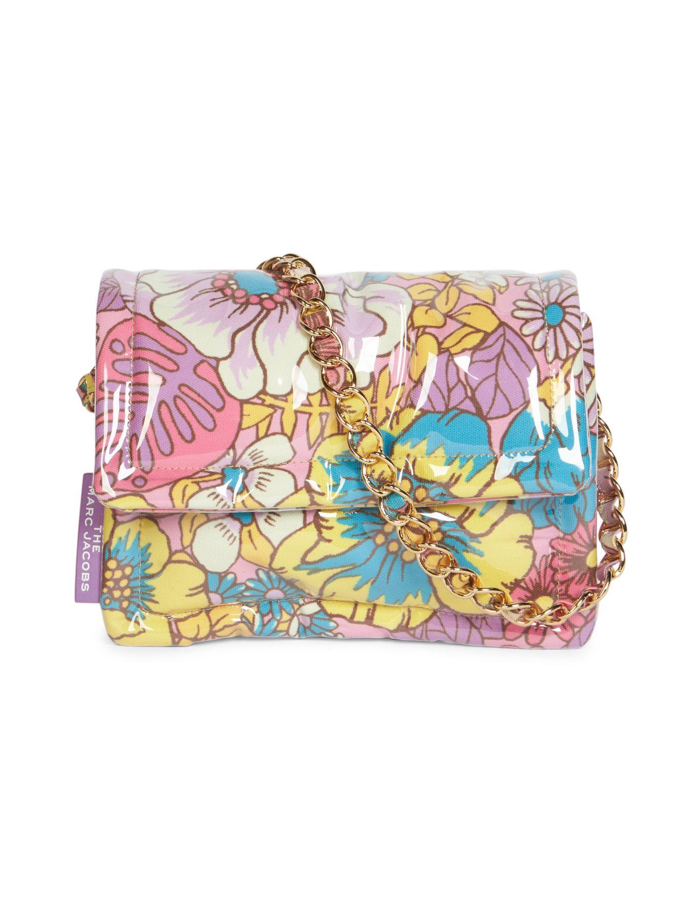 Marc Jacobs The Pillow Floral-print Crossbody Bag in Pink | Lyst