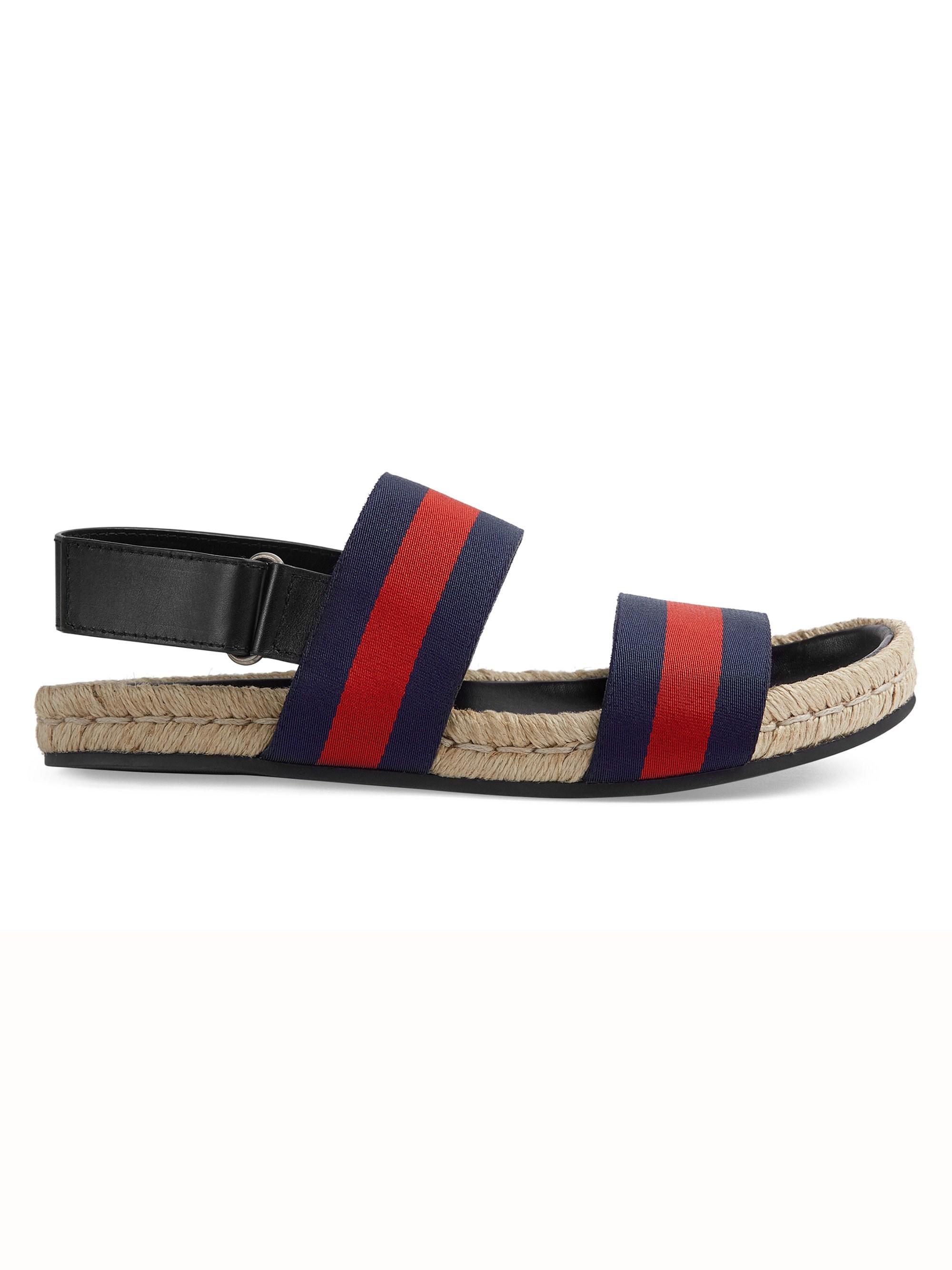 gucci web strap sandal