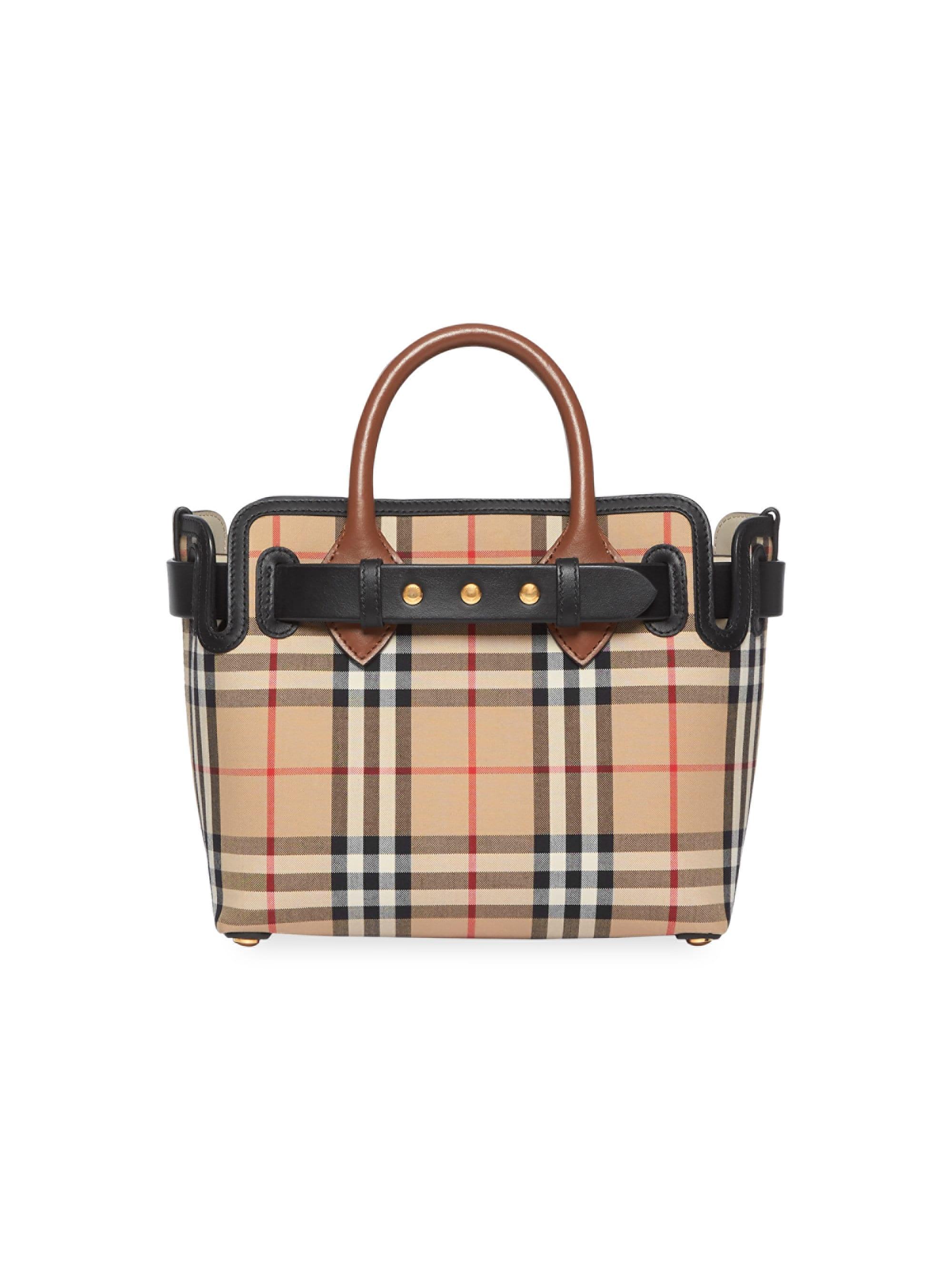 Burberry Vintage Check The Belt Baby Bag in Black | Lyst