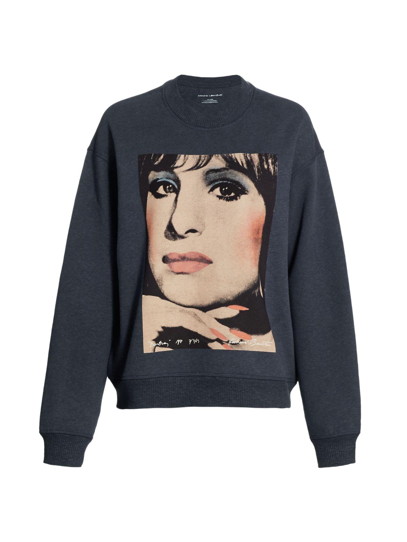 COACH X Richard Bernstein Sweatshirt With Barbra Streisand in Gray | Lyst